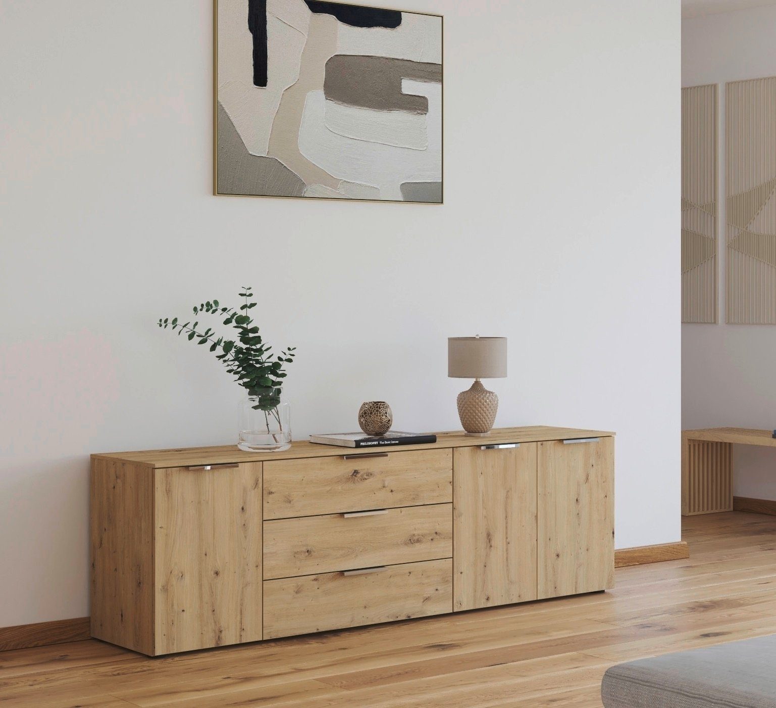rauch Ladekast Flipp kast sideboard waskast bestseller 3 deurs met 3 laden en soft-close functie