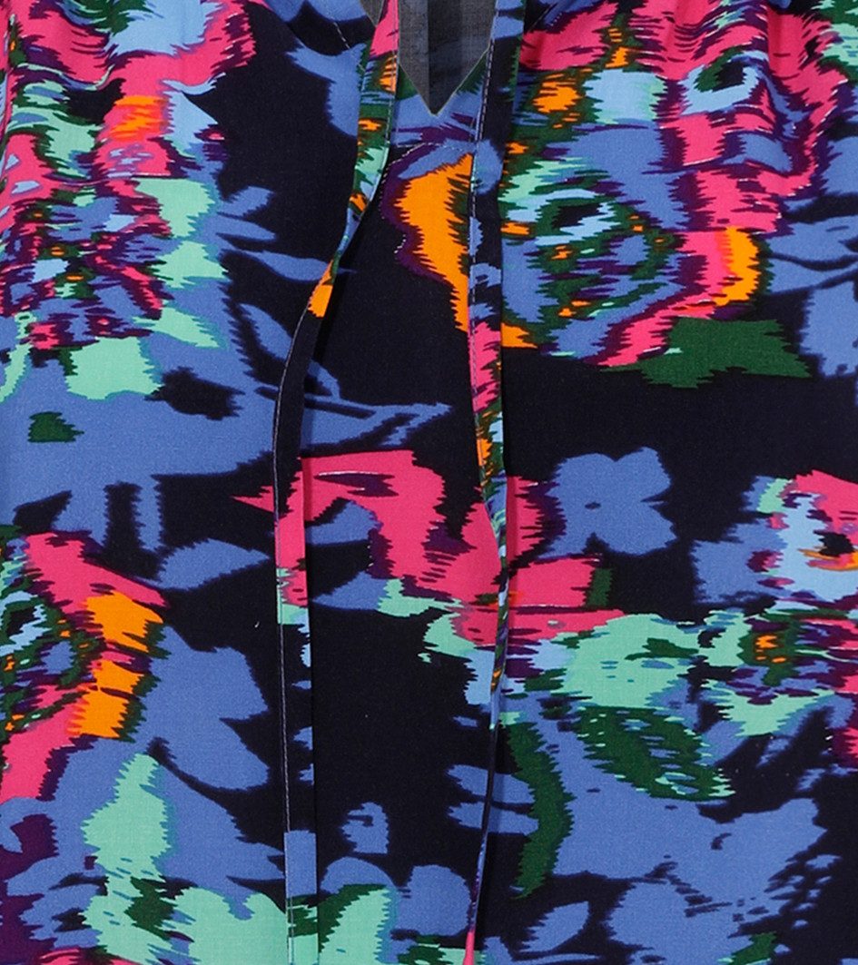 Aniston CASUAL Blouse zonder sluiting met kleurrijke grafische bloemenprint