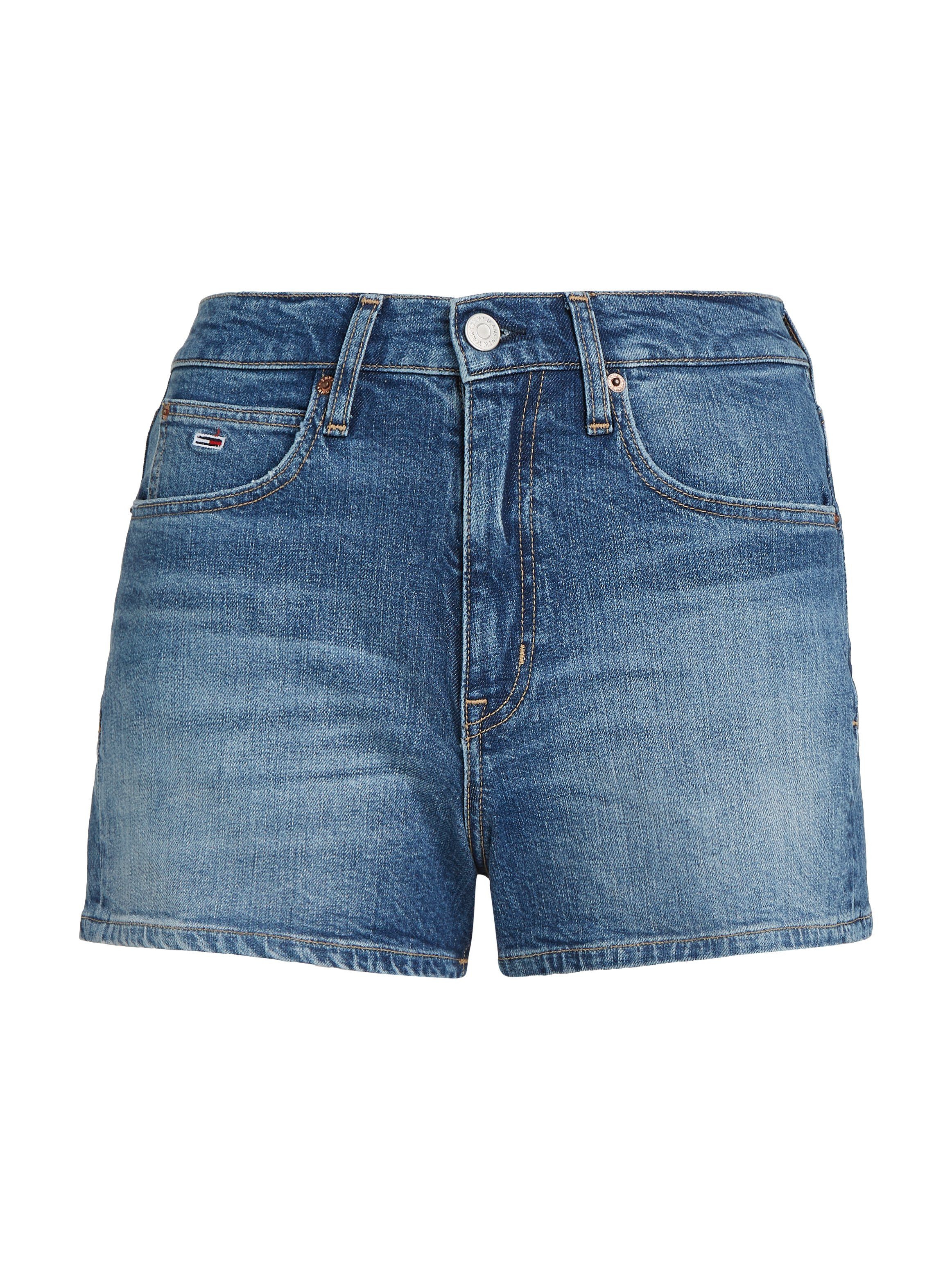 TOMMY JEANS Short HOT PANT BH0137 met tommy jeans-logobadge & merklogo