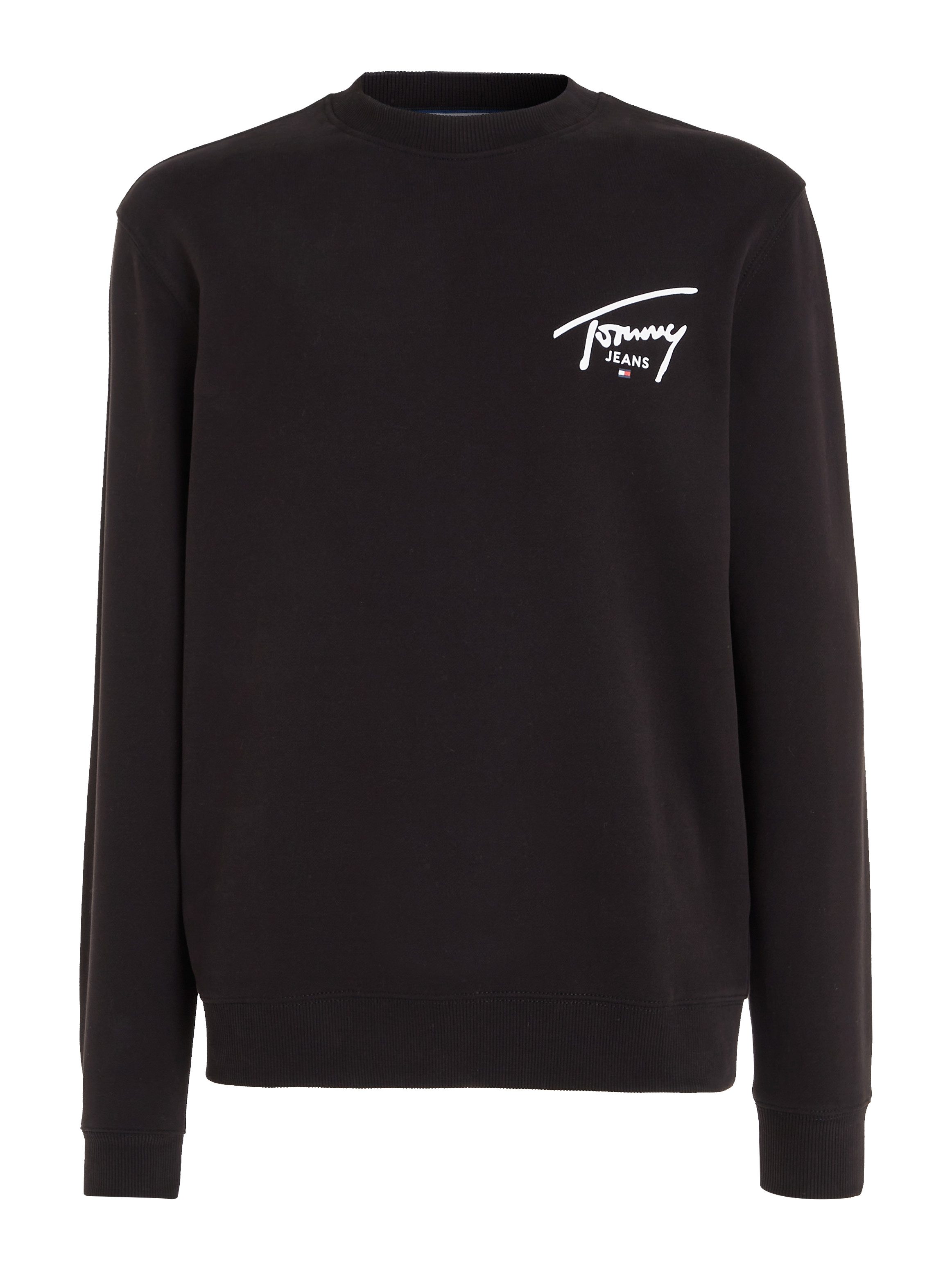 Tommy Jeans Plus Sweater TJM REG ENTRY GRAPHIC CREW EXT Grote maten met logo-inscriptie