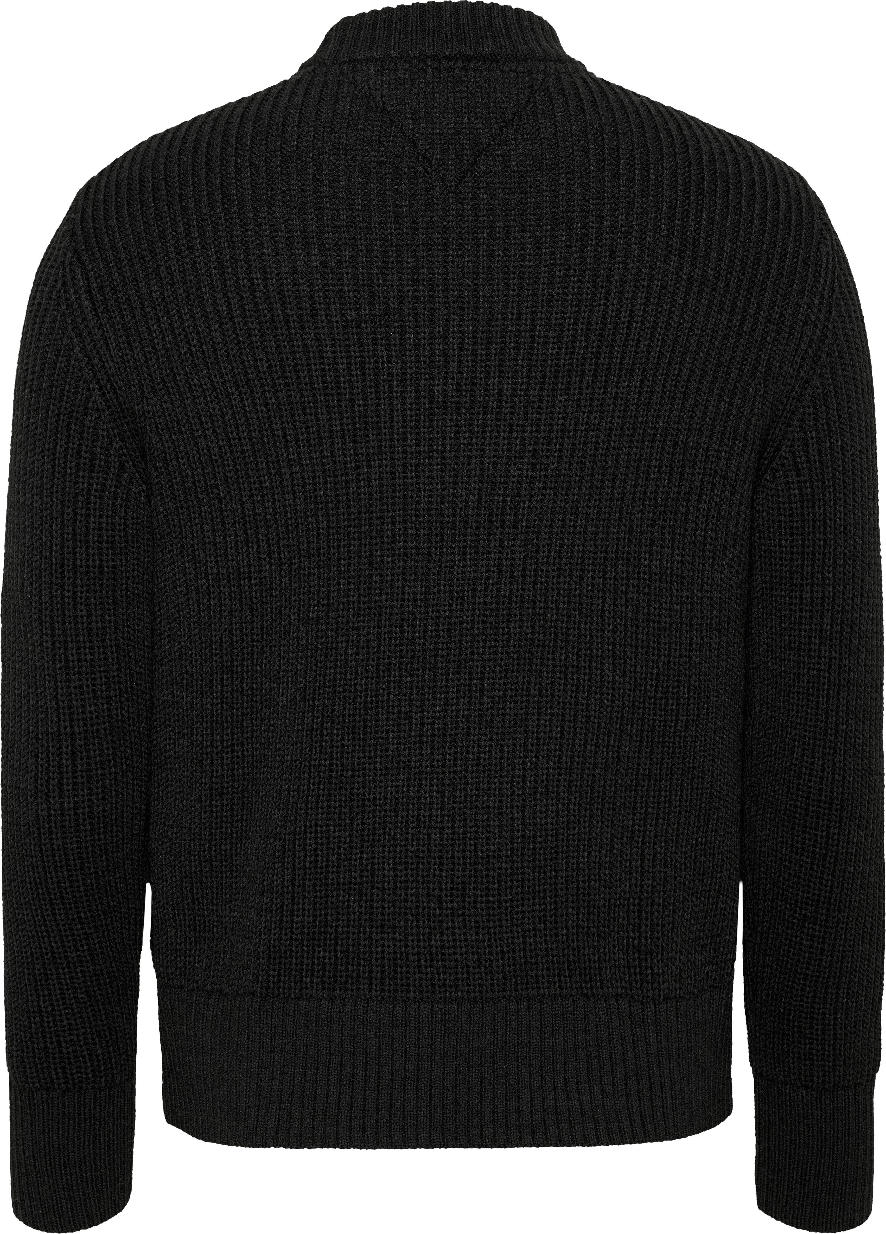 TOMMY JEANS Trui met ronde hals TJM REG BADGE TEXTURED CNECK EXT