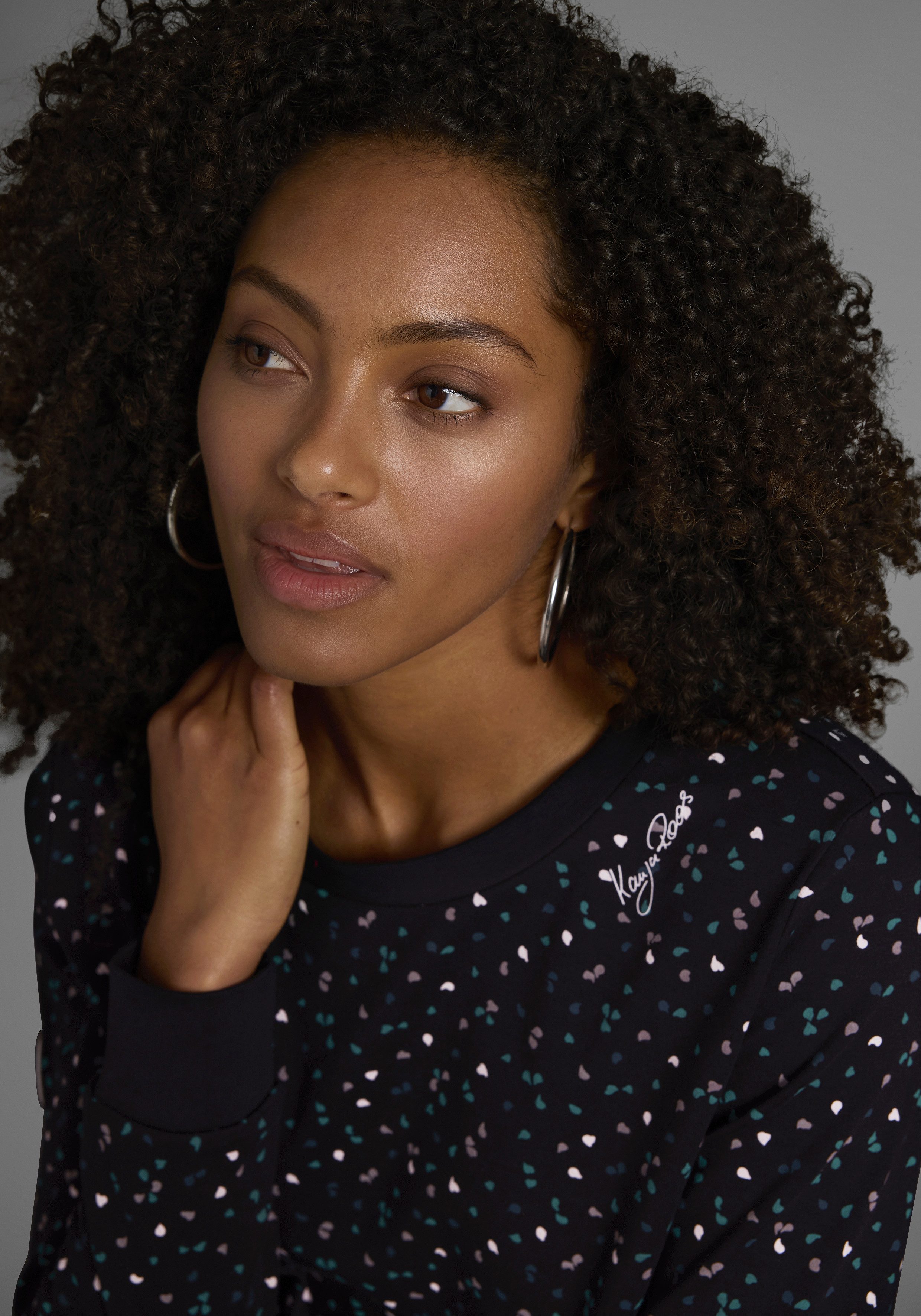 KangaROOS Sweatshirt Lange mouwen, bedrukt, ronde hals, van interlockmateriaal
