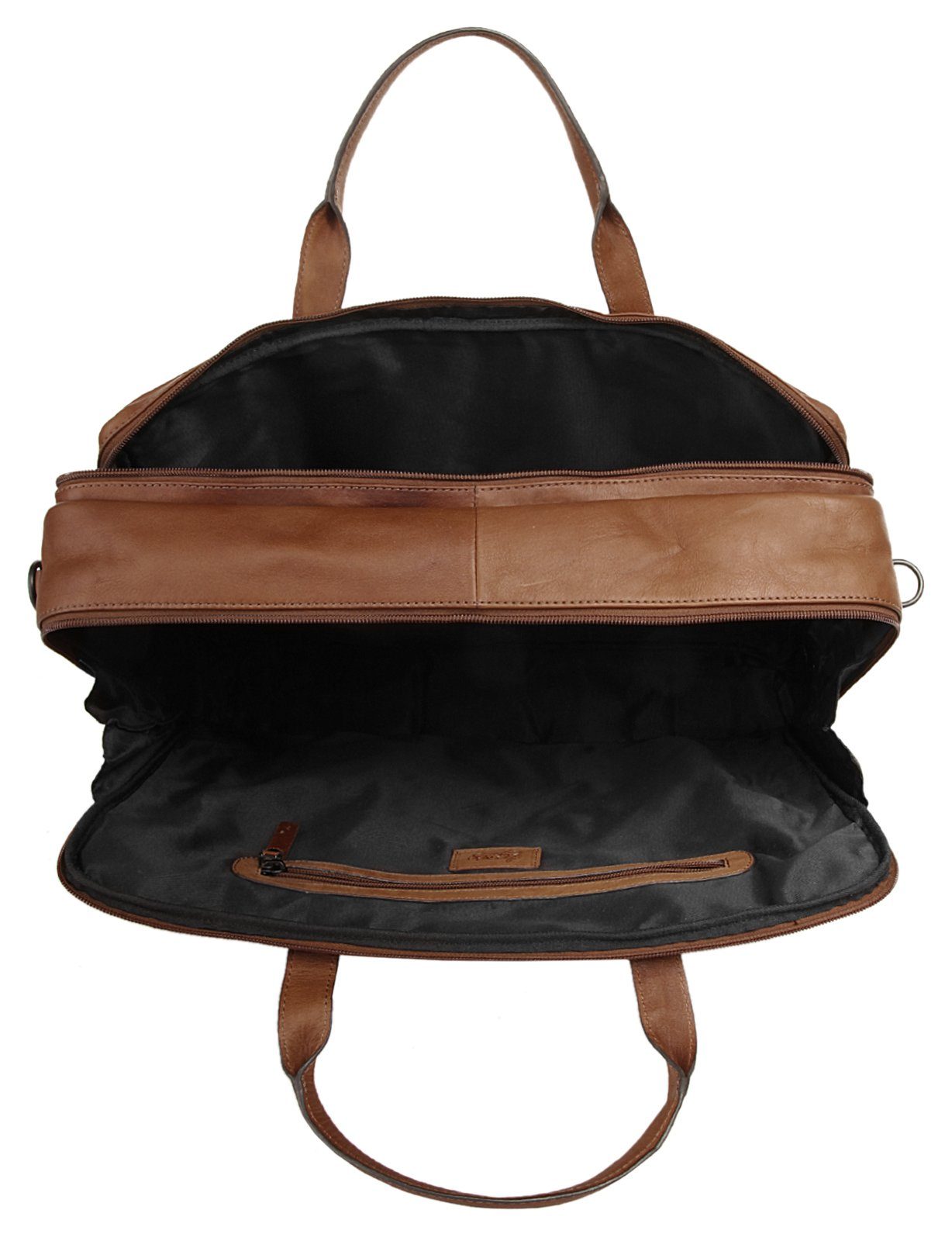 X-Zone Laptoptas echt leder