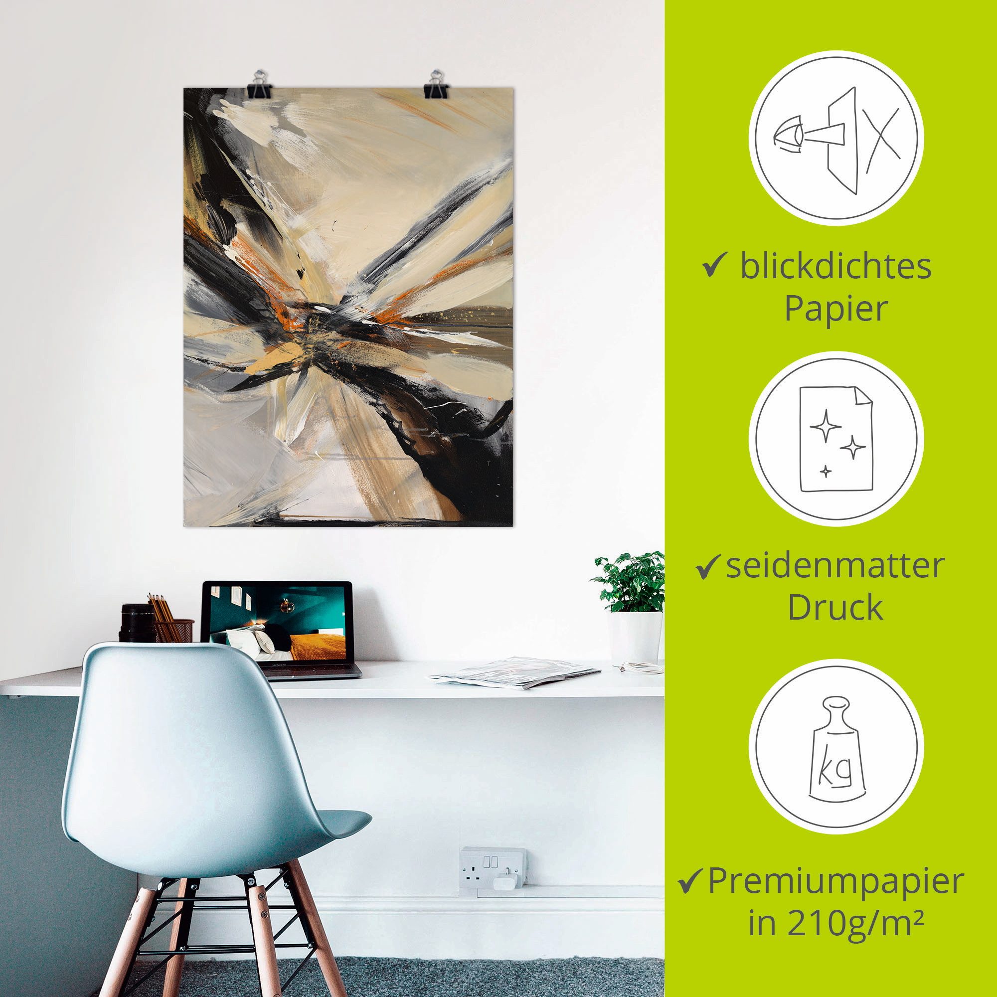 Artland Artprint Abstract III als artprint op linnen, poster in verschillende formaten maten