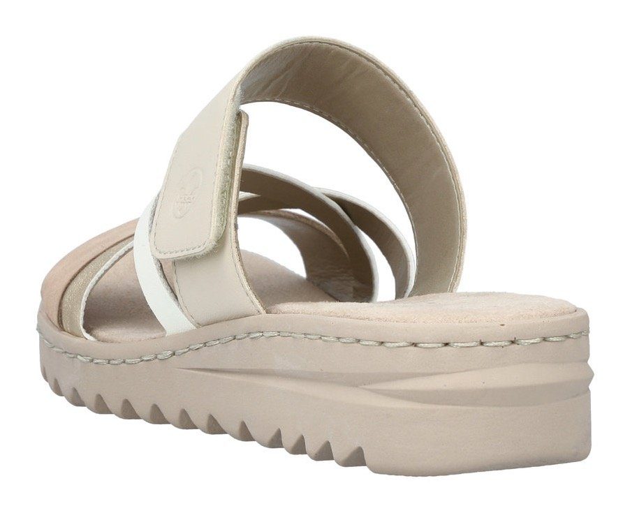 Rieker Slippers , sleehak, zomerschoen, pantoffels met slip-on