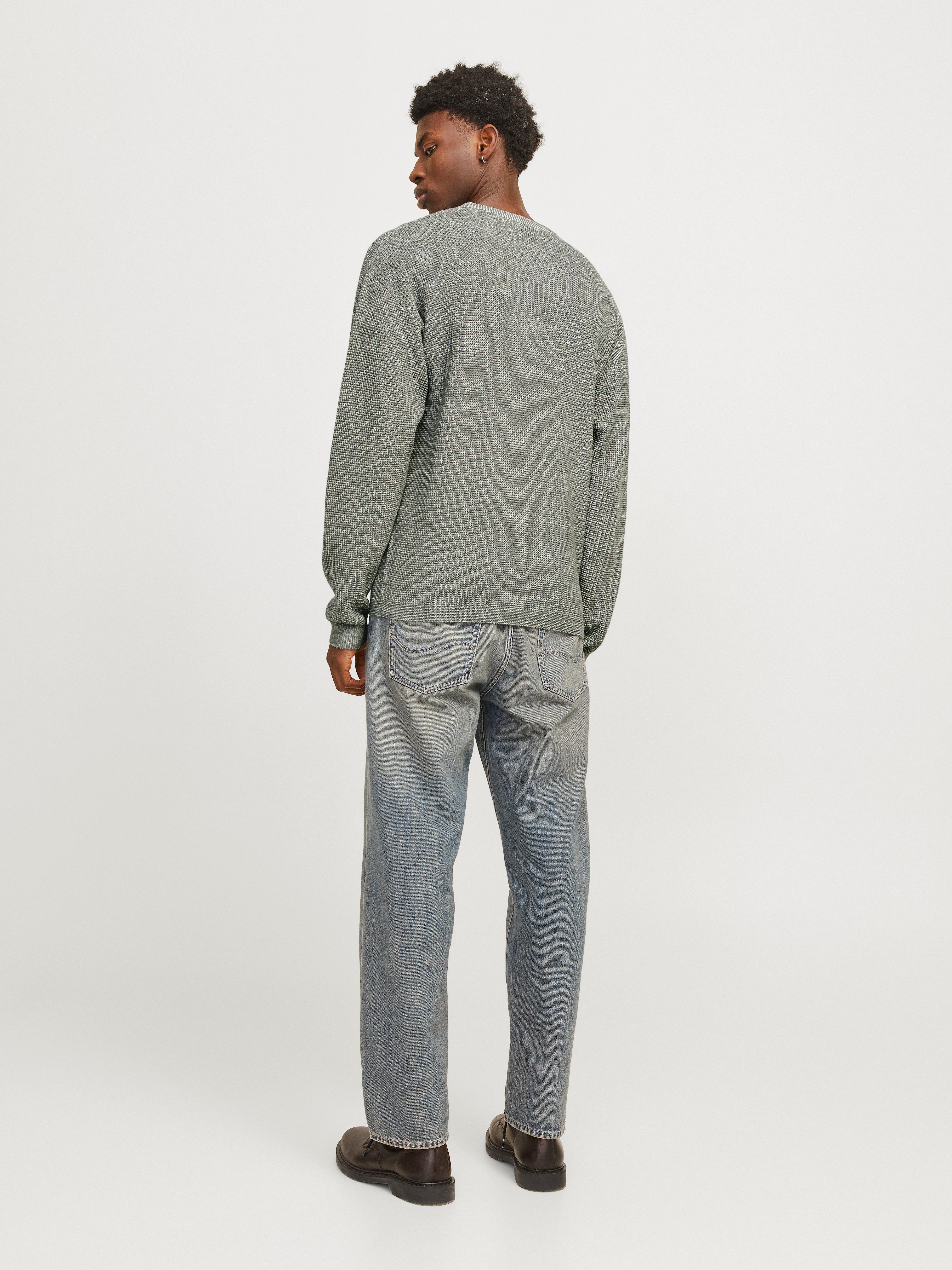 Jack & Jones Gebreide trui JJWALTER KNIT RELAXED CREW NECK