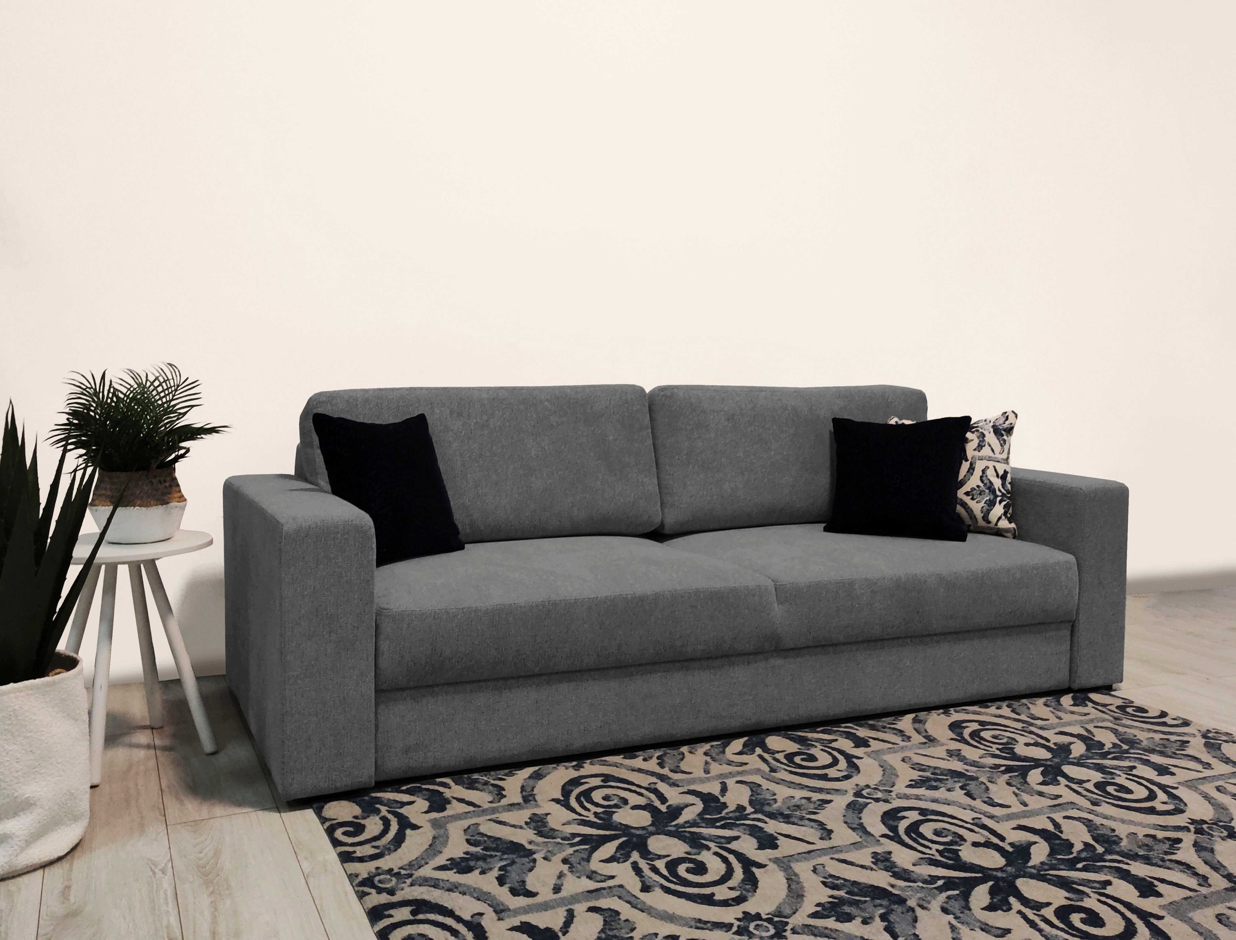 Home affaire Slaapbank Calrence met opklapbare slaapfunctie, twee armleuningversies in de serie