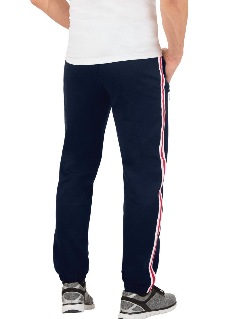Trigema Sweatbroek TRIGEMA joggingbroek met strepen opzij (1-delig)