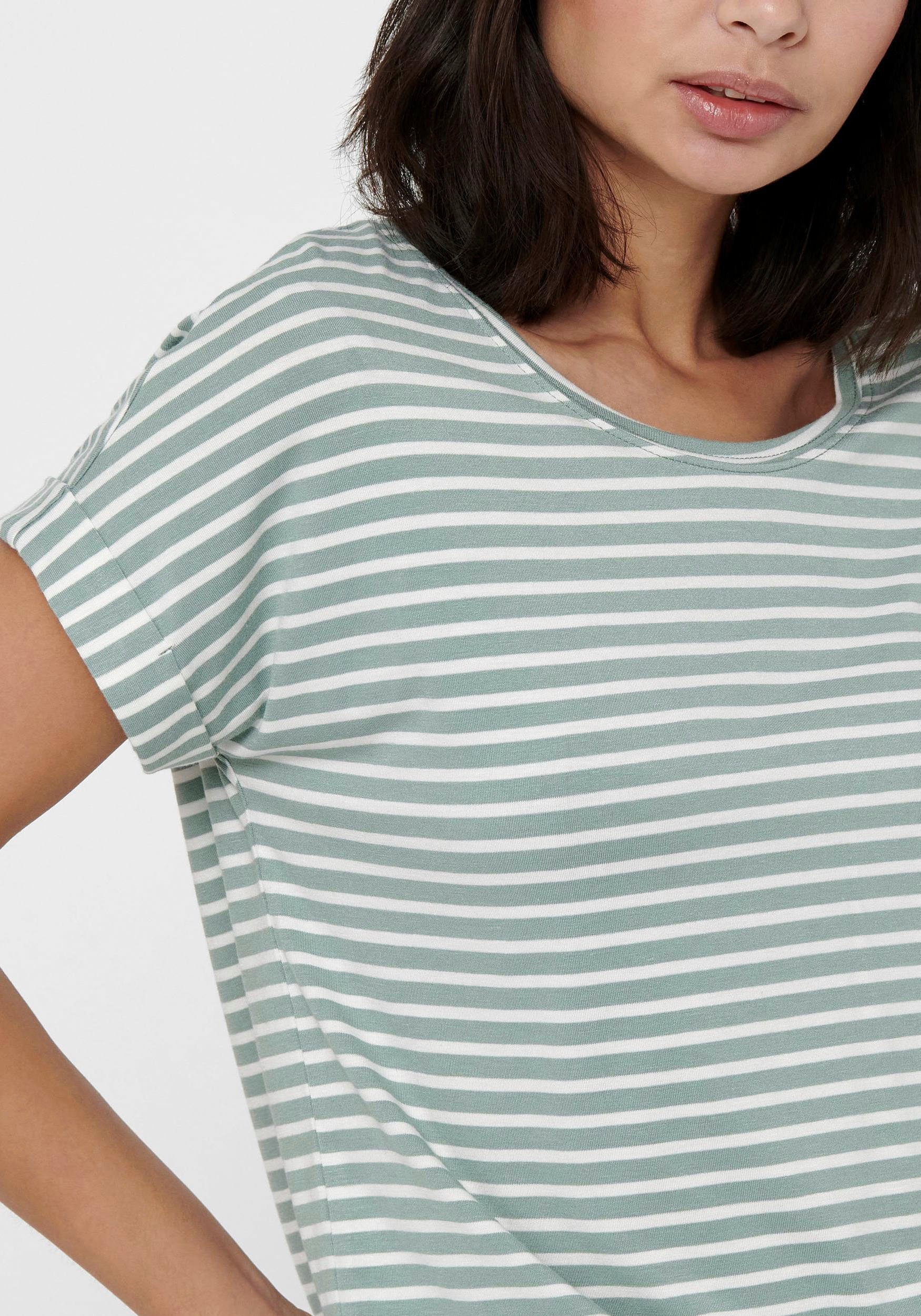 Only T-shirt ONLMOSTER STRIPE S/S O-NECK TOP JRS NOOS