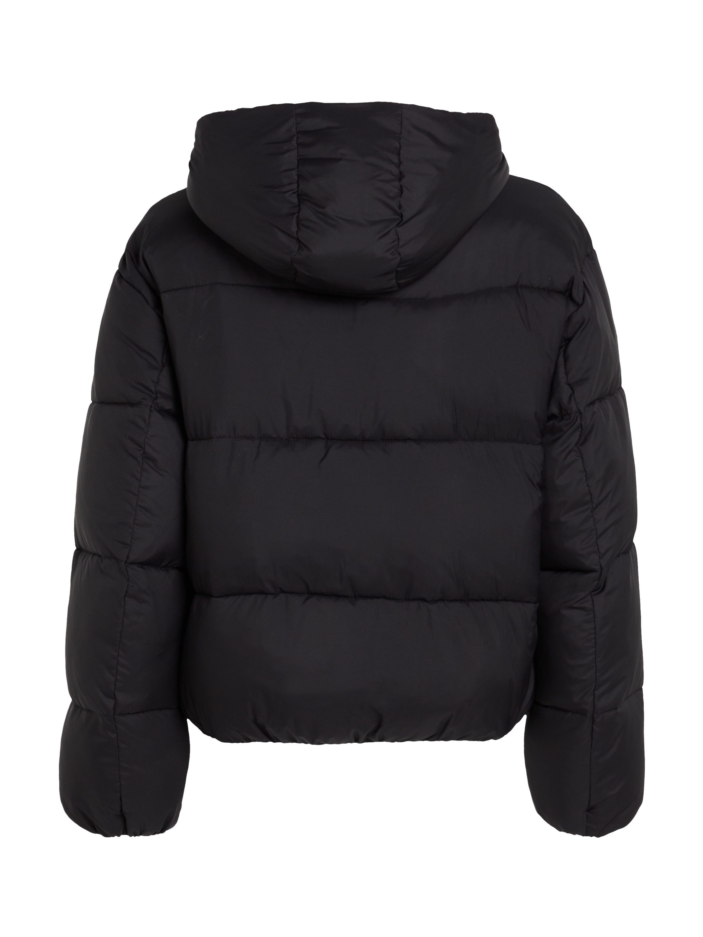 Calvin Klein Gewatteerde jas LOGO SHORT HOODED PUFFER