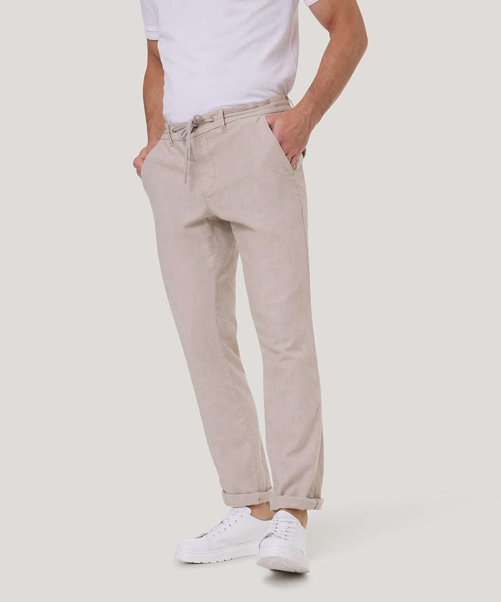 Pioneer Authentic Jeans Linnen broek ESRA Leinen met een rijgkoord