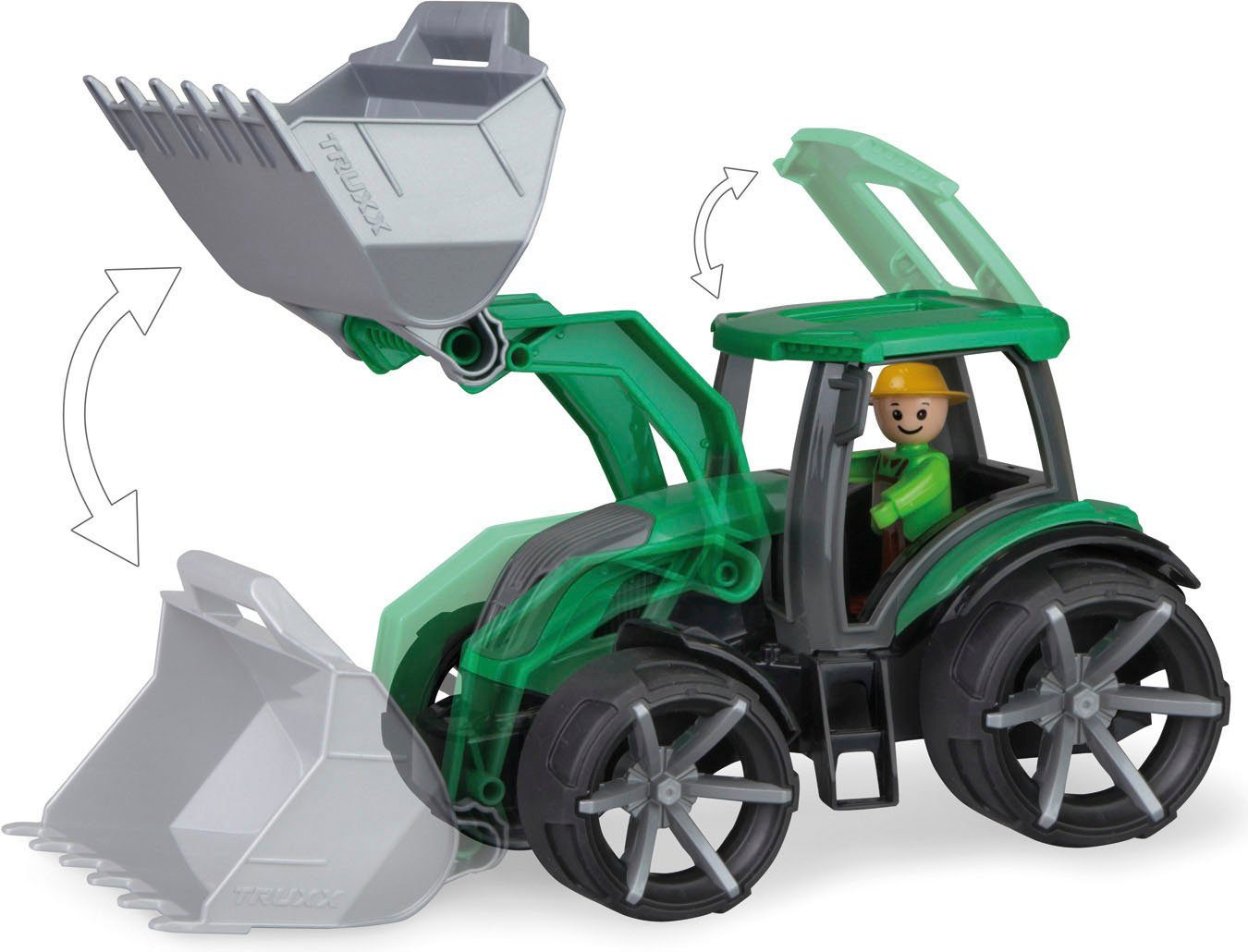 Lena® Speelgoed-tractor TRUXX², groen inclusief speelfiguur, made in europe