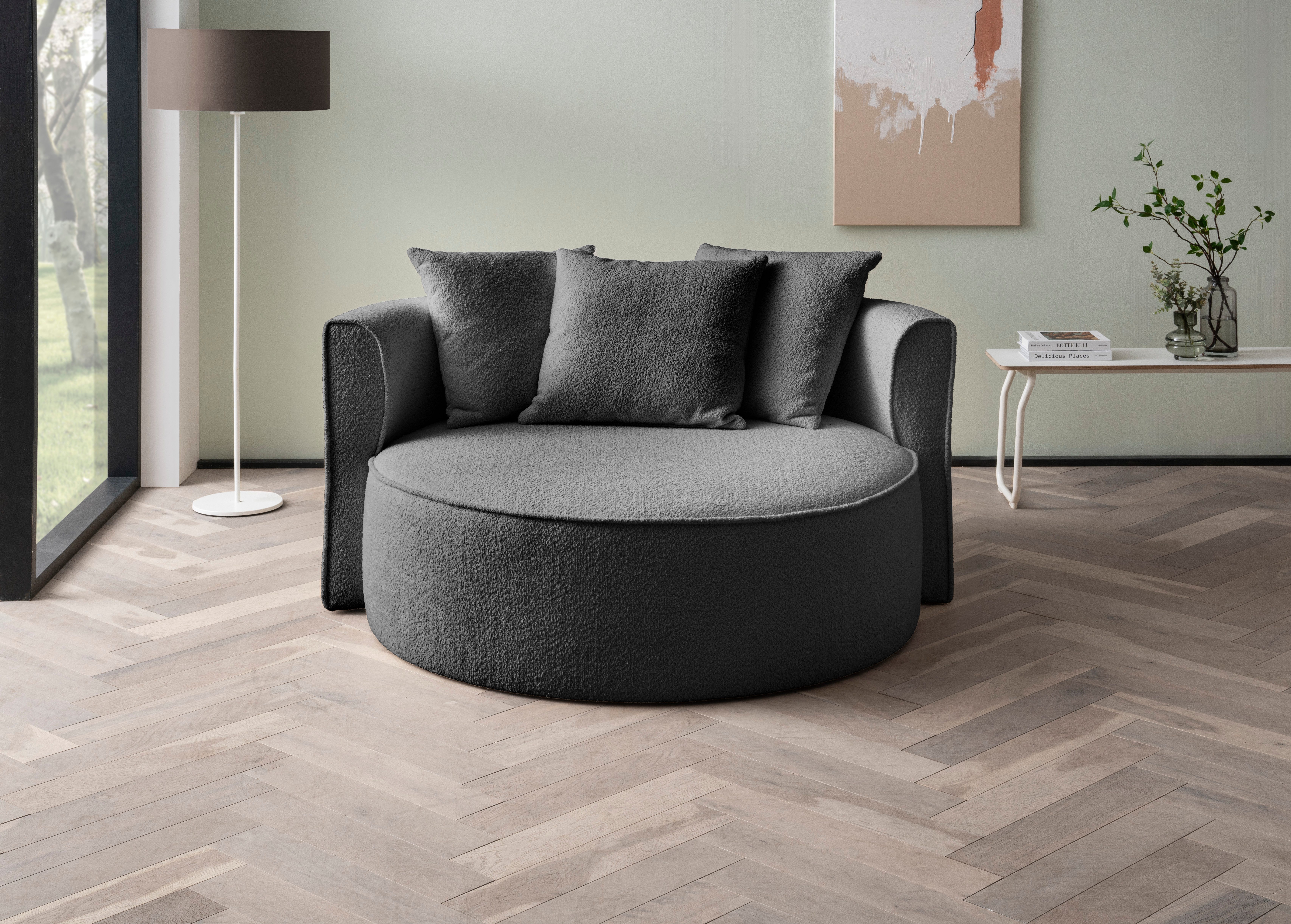 LeGer Home by Lena Gercke XXL-fauteuil Isalie, stoel in moderne kleuren, leesstoel, loveseat, grote stoel