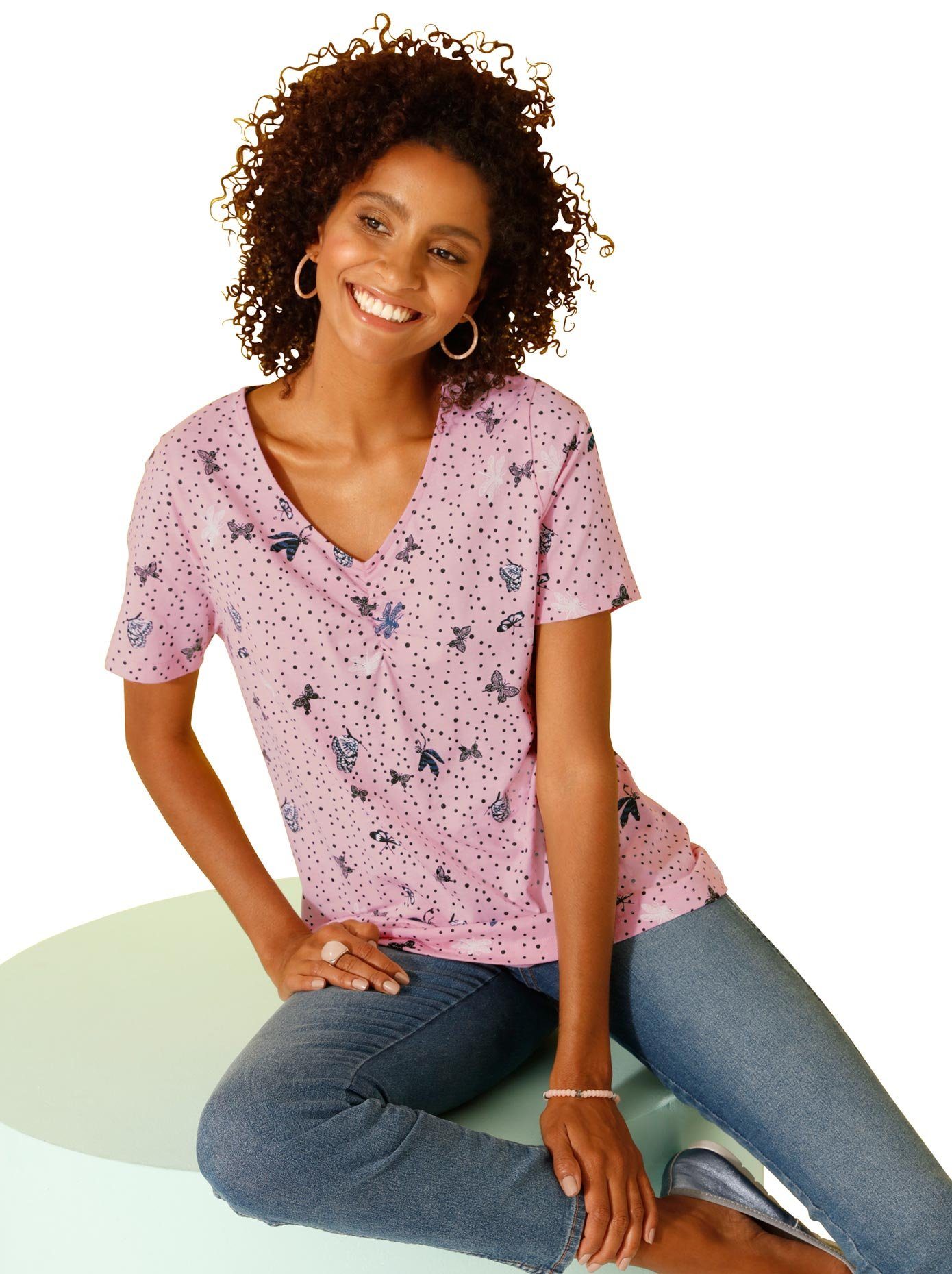 classic basics t-shirt roze