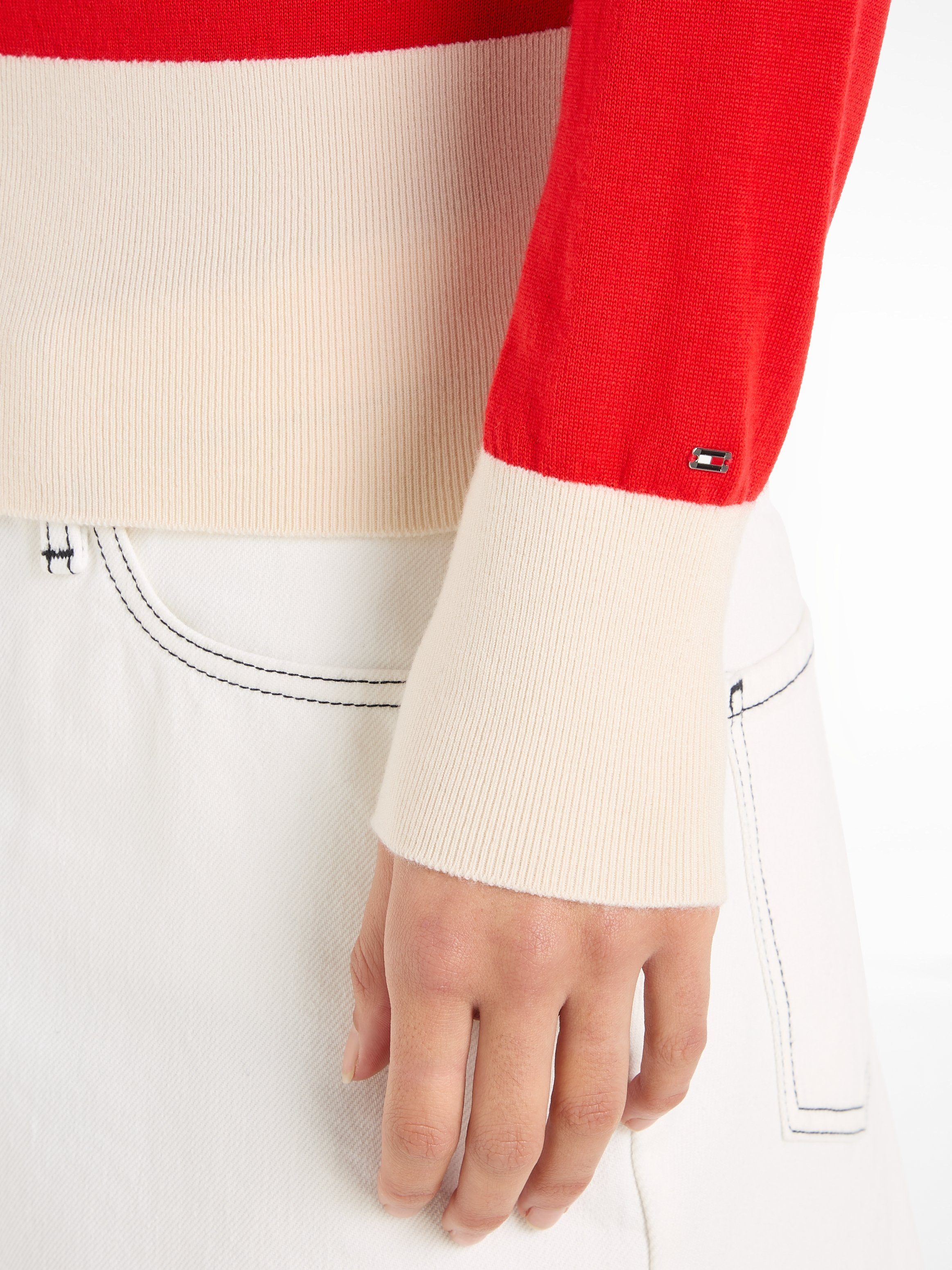 Tommy Hilfiger Vest met tweekleurig ontwerp