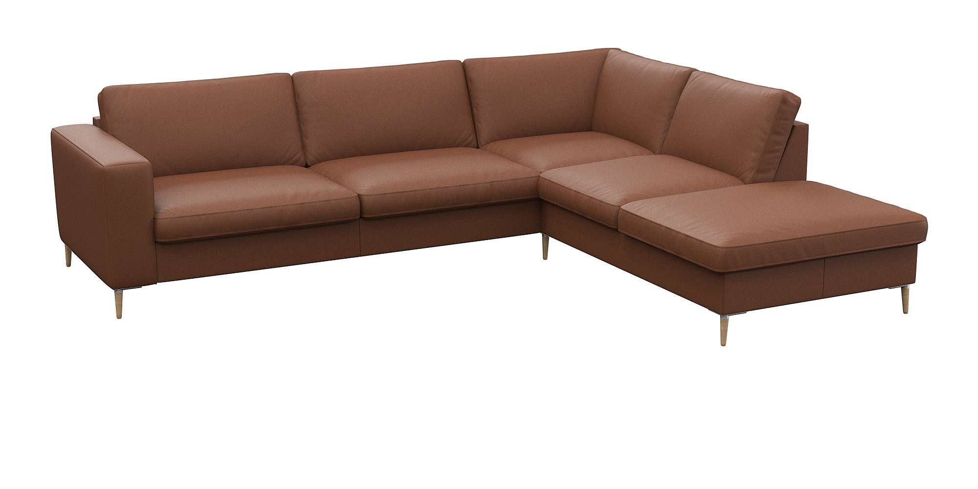 FLEXLUX Hoekbank Fiore, zitconstructie met hoogwaardig koudschuim voor meer zitcomfort