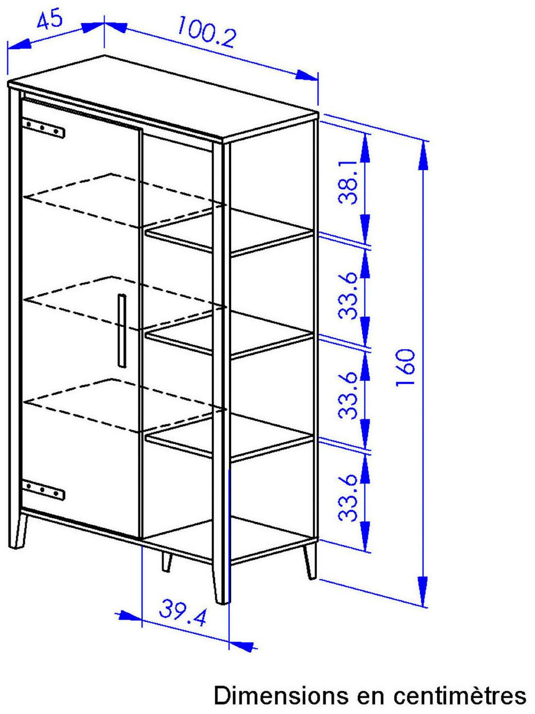 Gami Buffetkast CORK 3 legplanken en 3 binnenplanken