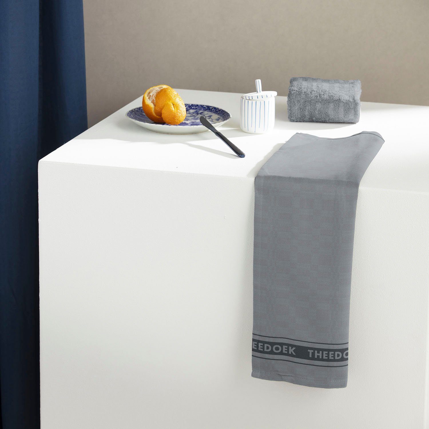DDDDD Theedoek Pelle, aus reiner Baumwolle Afm. ca. 50x55 cm x 60x65 cm (set, 4-delig)