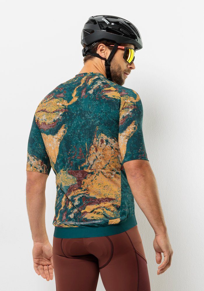 Jack Wolfskin Fietsjack GRAVEX PRINTED FZ S/S M