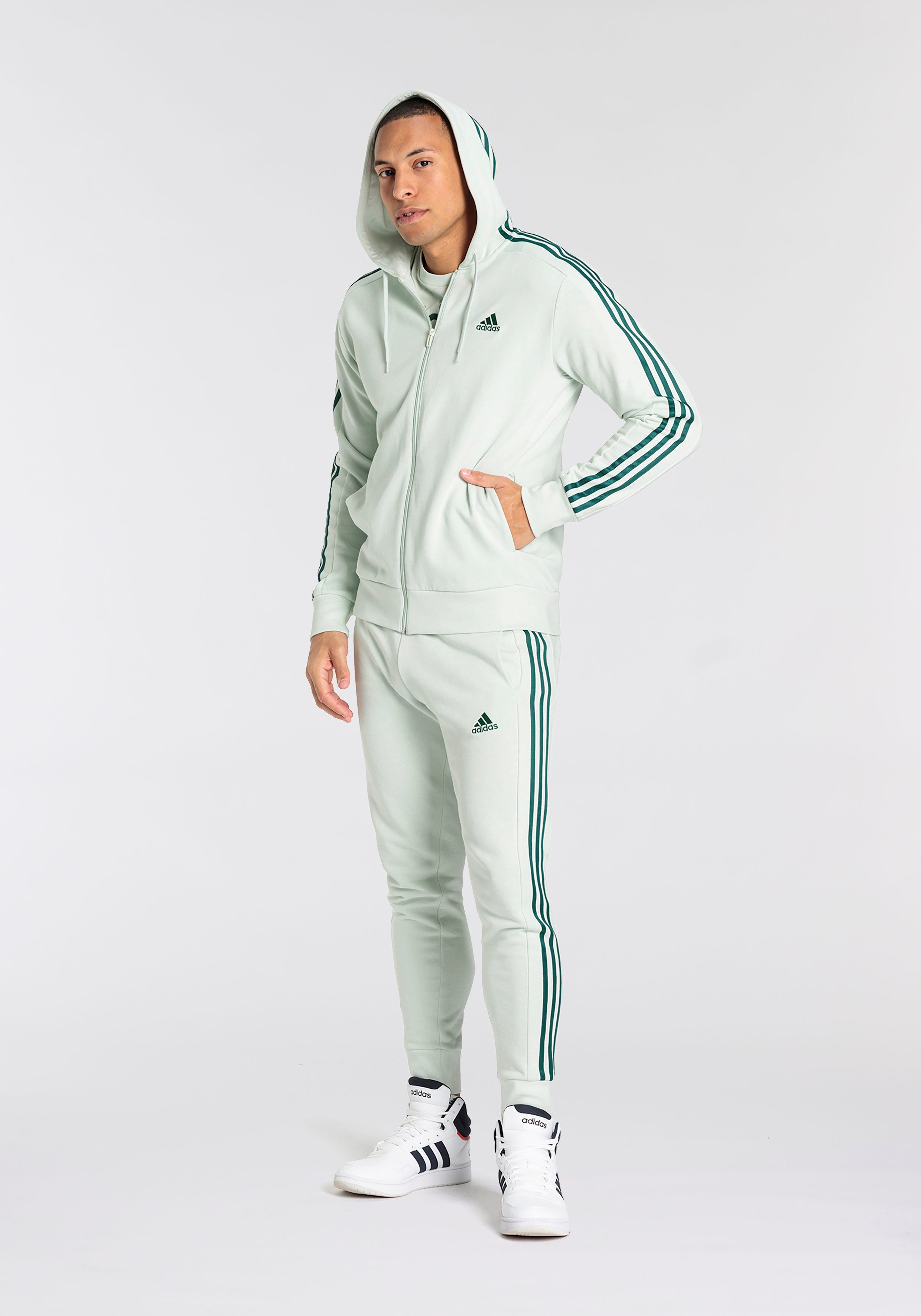 adidas Sportswear Capuchonsweatvest M 3S FT FZ HD (1-delig)