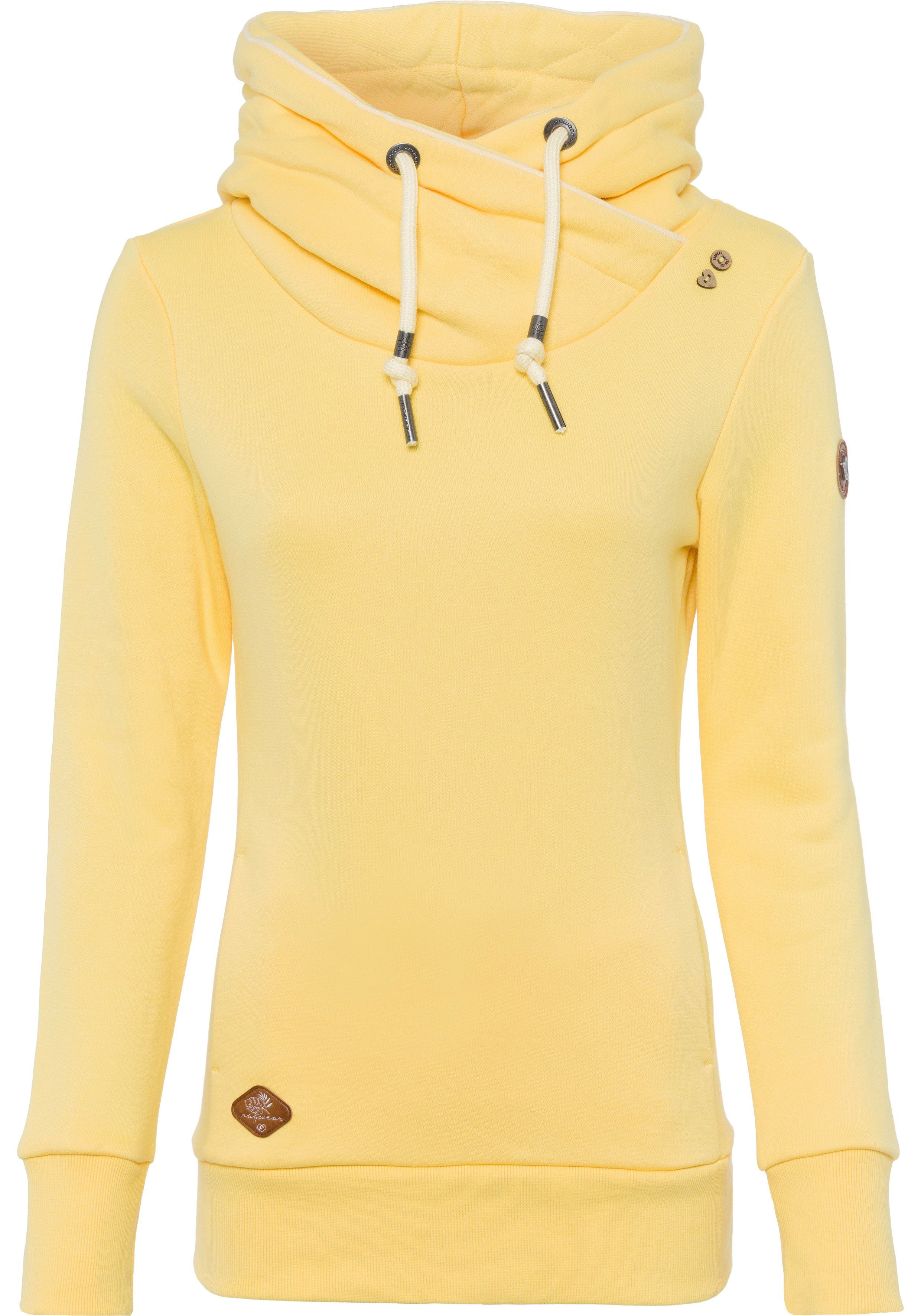 Ragwear Hoodie GRIPYBUTTON Sweater met rustieke koordaccenten