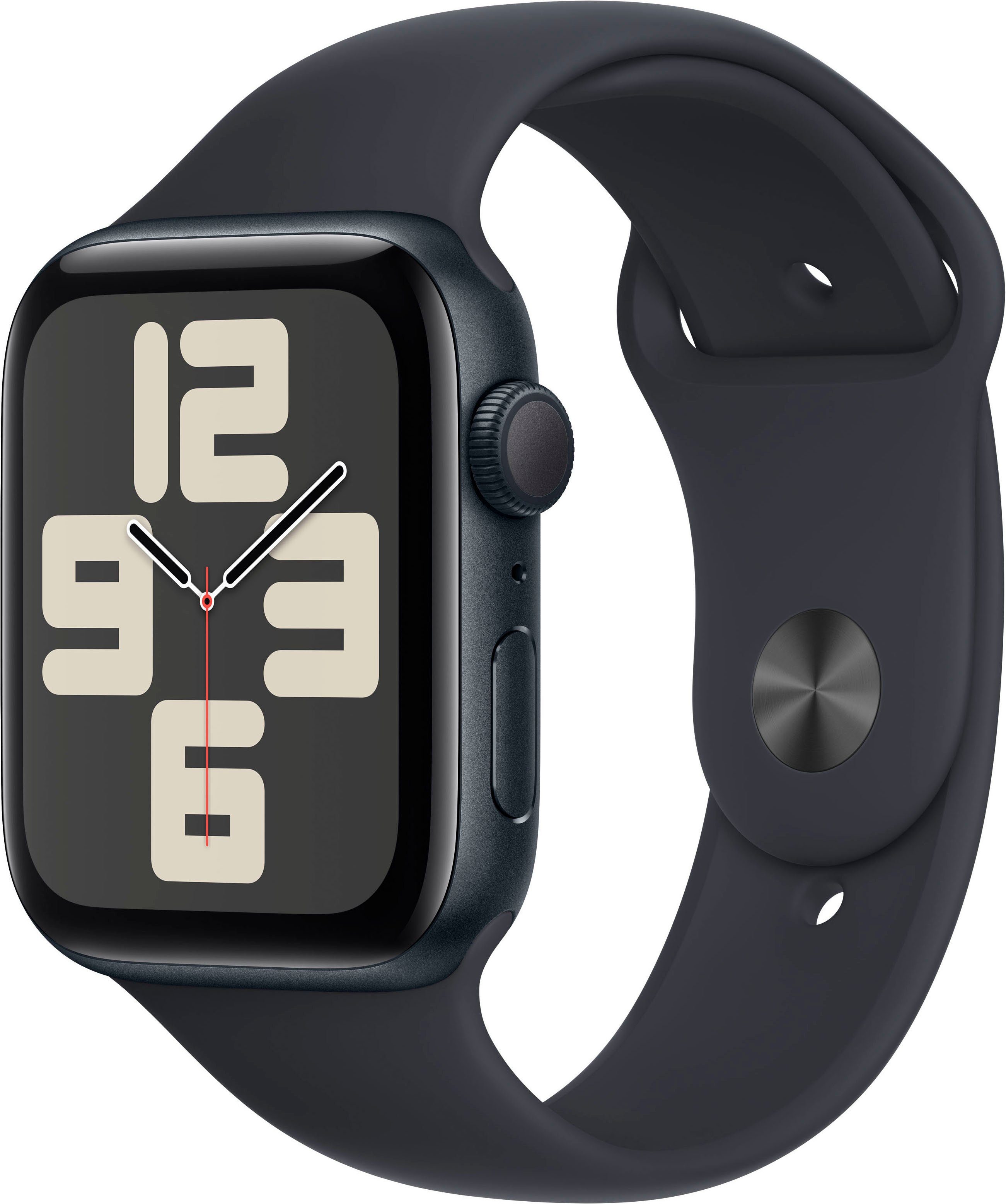 apple smartwatch watch se gps 44 mm aluminium s-m zwart