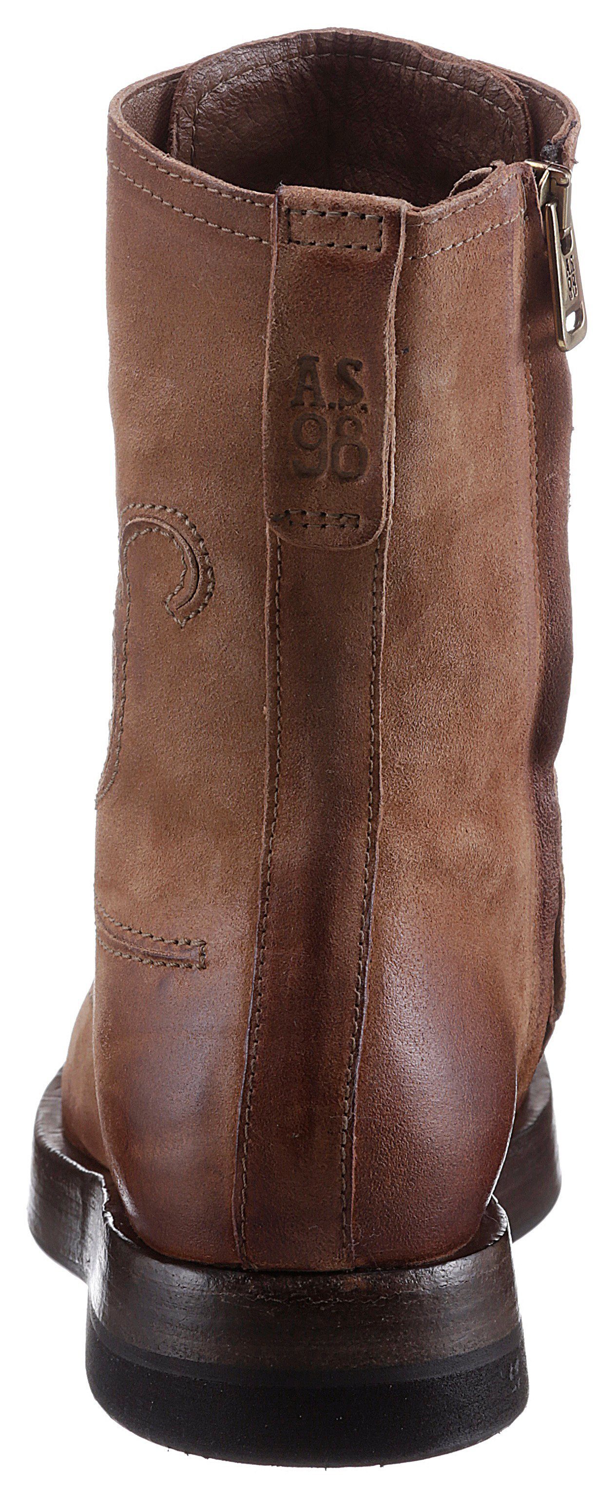 A.S.98 Veterlaarsjes TESSA met opvallende decoratieve naden en stiksels