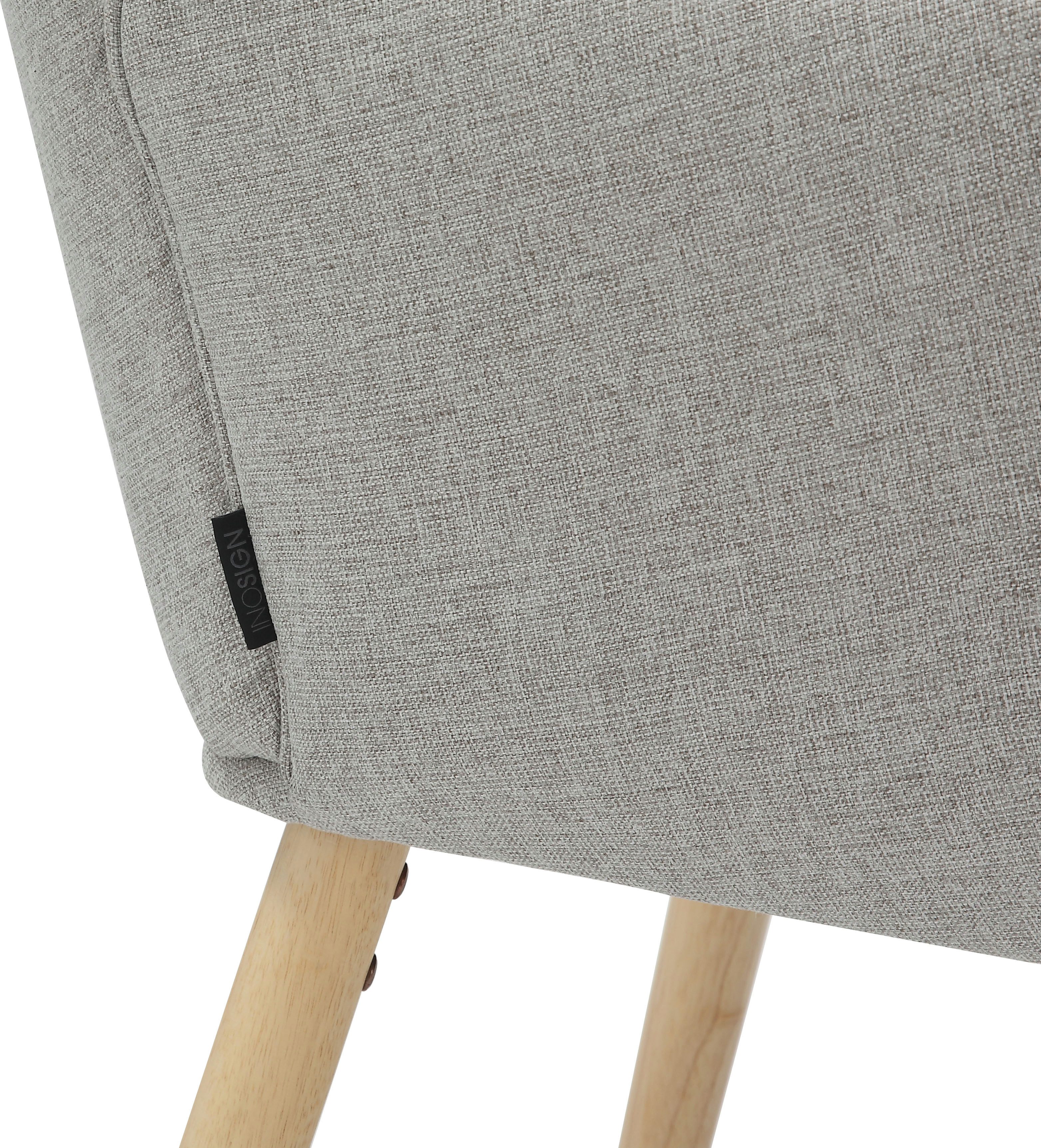INOSIGN Relaxfauteuil KEADY, hoge rugstoel, TV-stoel Relaxstoel, oorkussenstoel met stabiele massief houten frame