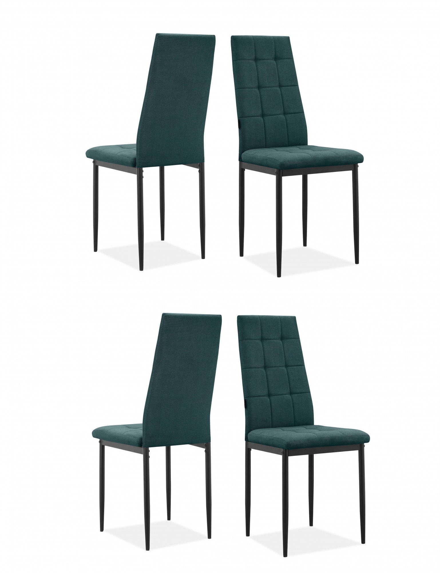INOSIGN Eetkamerstoel Moana Met quilten (set, 4 stuks)