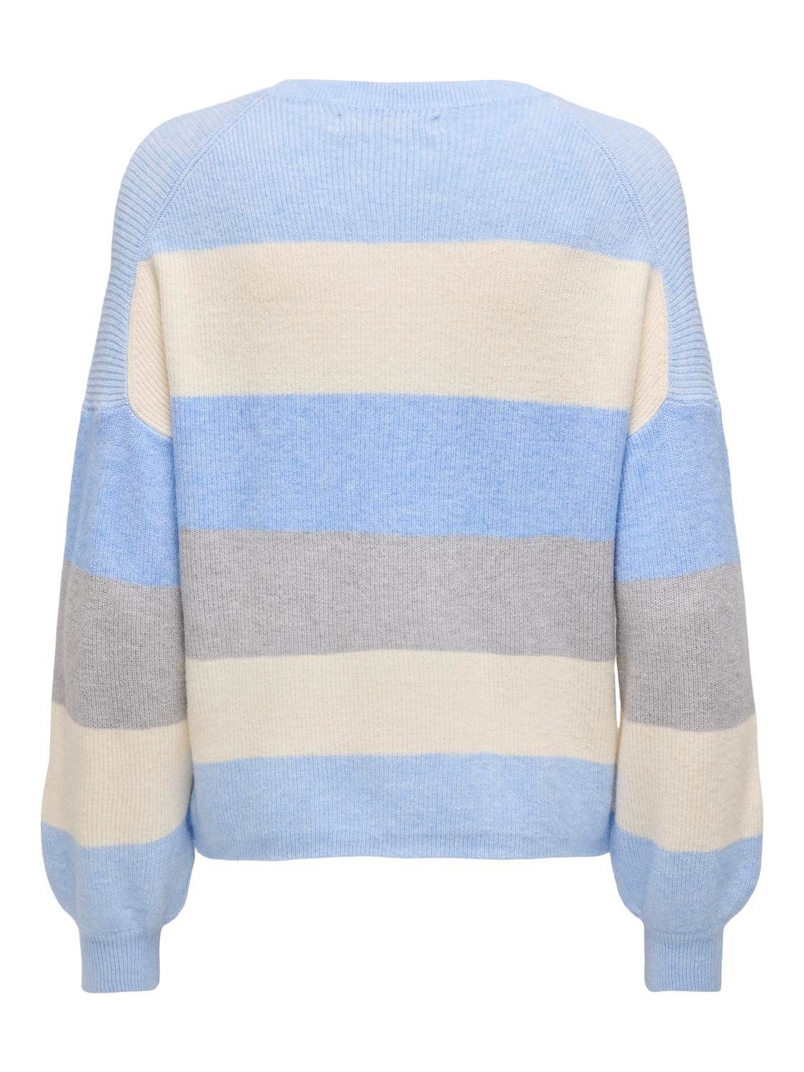 Only Gebreide trui ONLATIA L/S STRIPE PULLOVER KNT NOOS