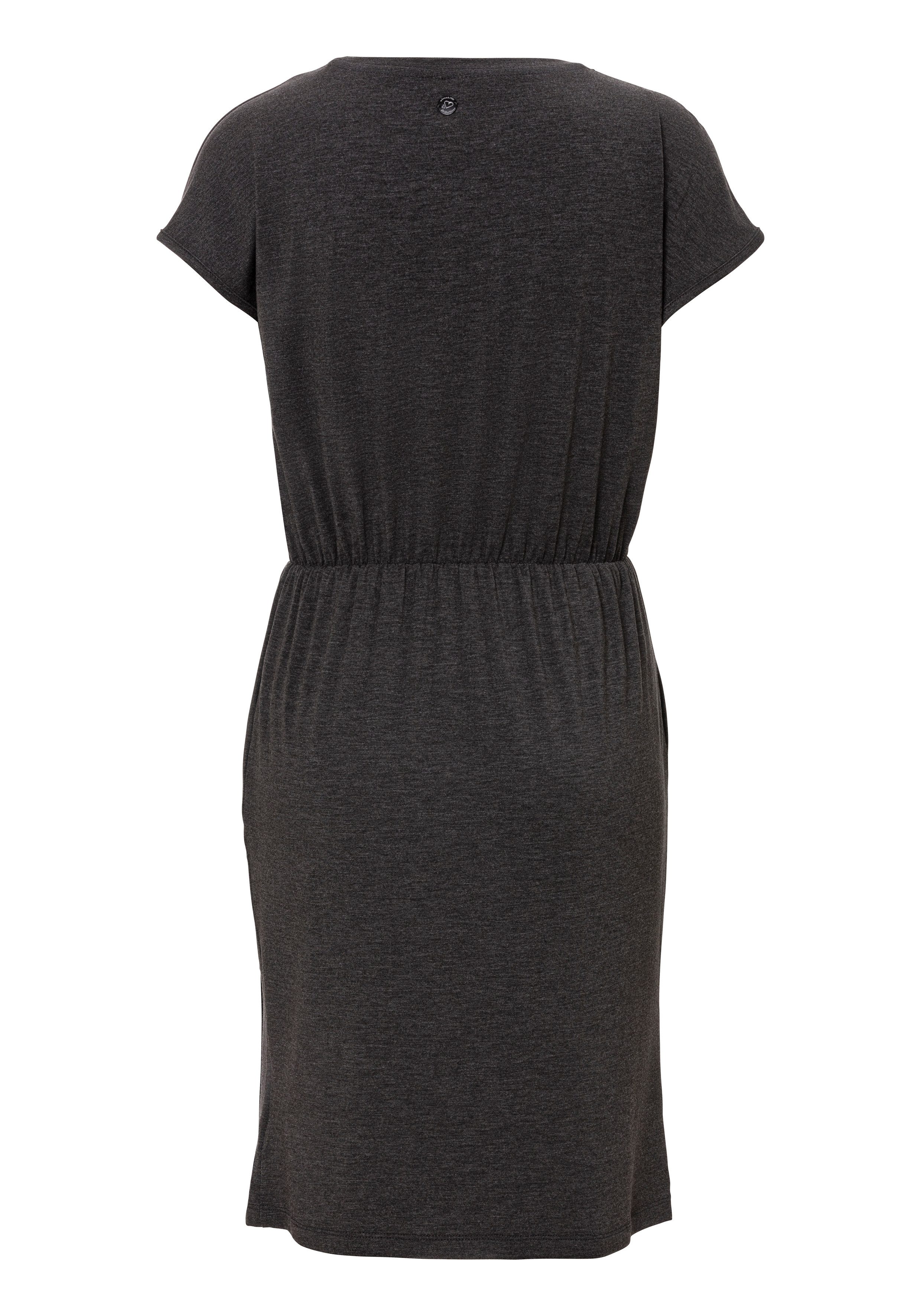 Ragwear Zomerjurk COPR comfortabele elastische taille en rok met wikkelingseffect