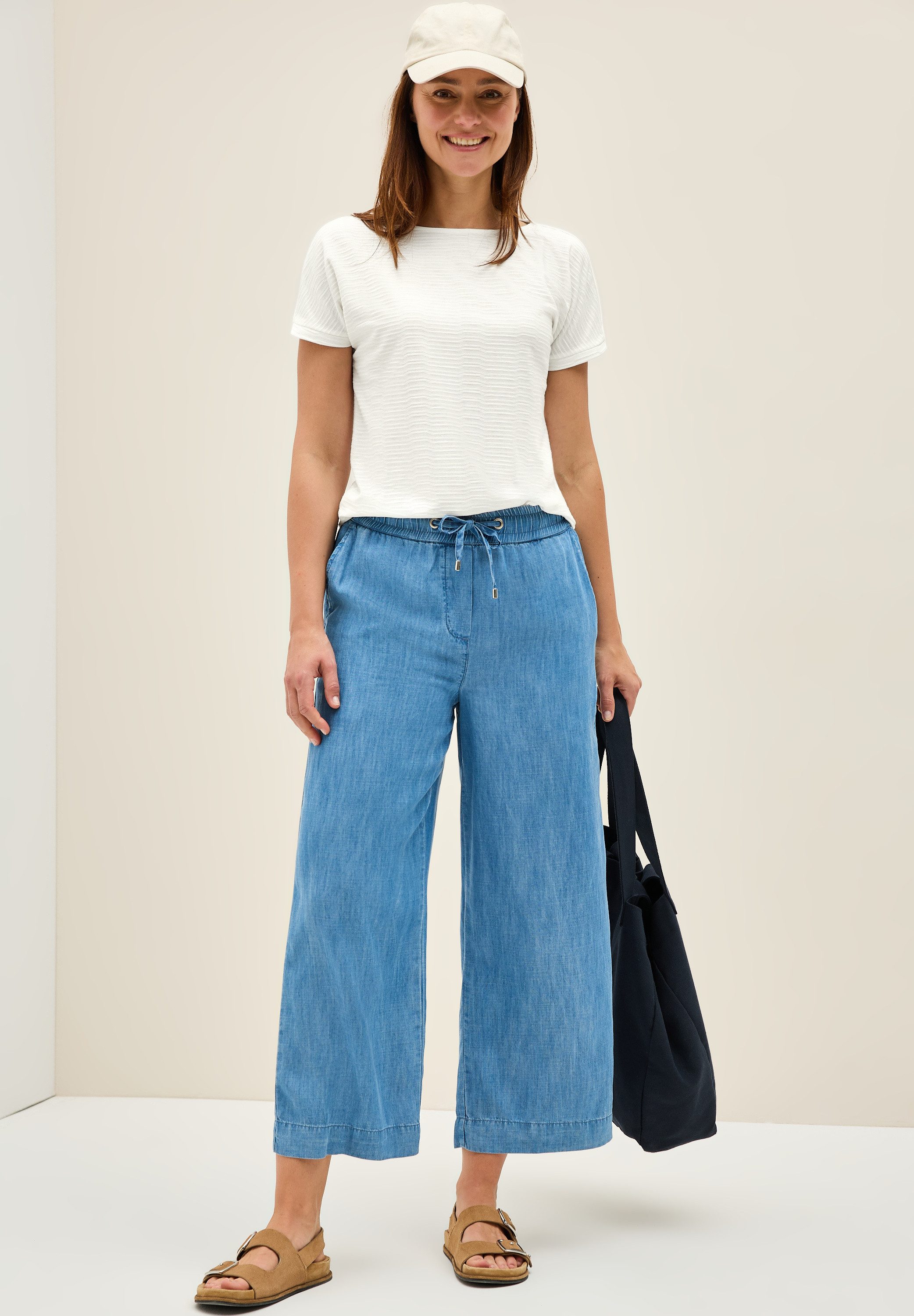 Cecil T-shirt met structuur