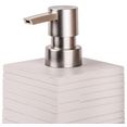 sanilo set badkameraccessoires calero grey bestaand uit zeepdispenser en toiletborstel, geribbeld (combi-set, 2-delig) grijs