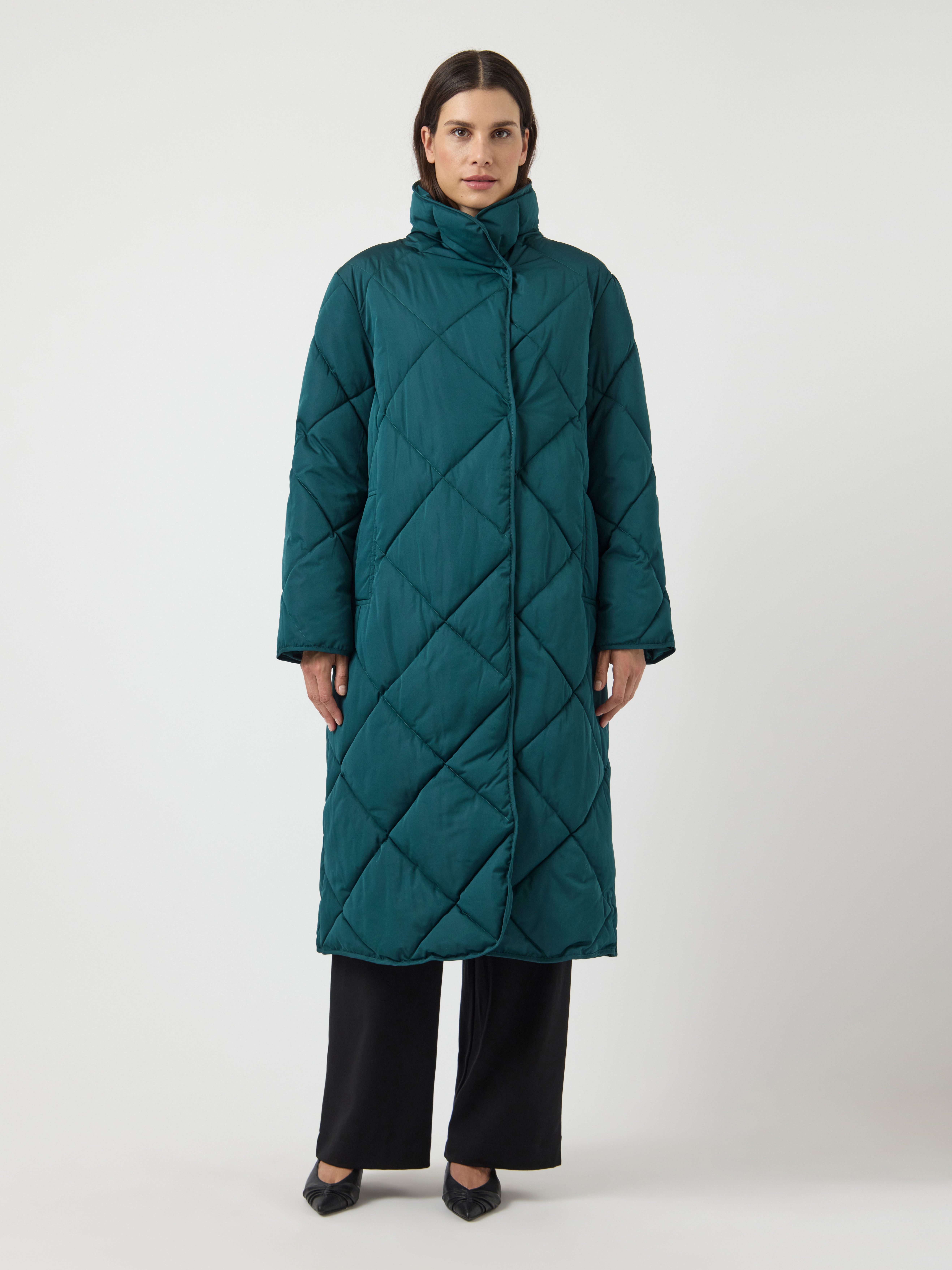 Y.A.S Gewatteerde jas YASSELURA LS LONG PADDED COAT S. NOOS