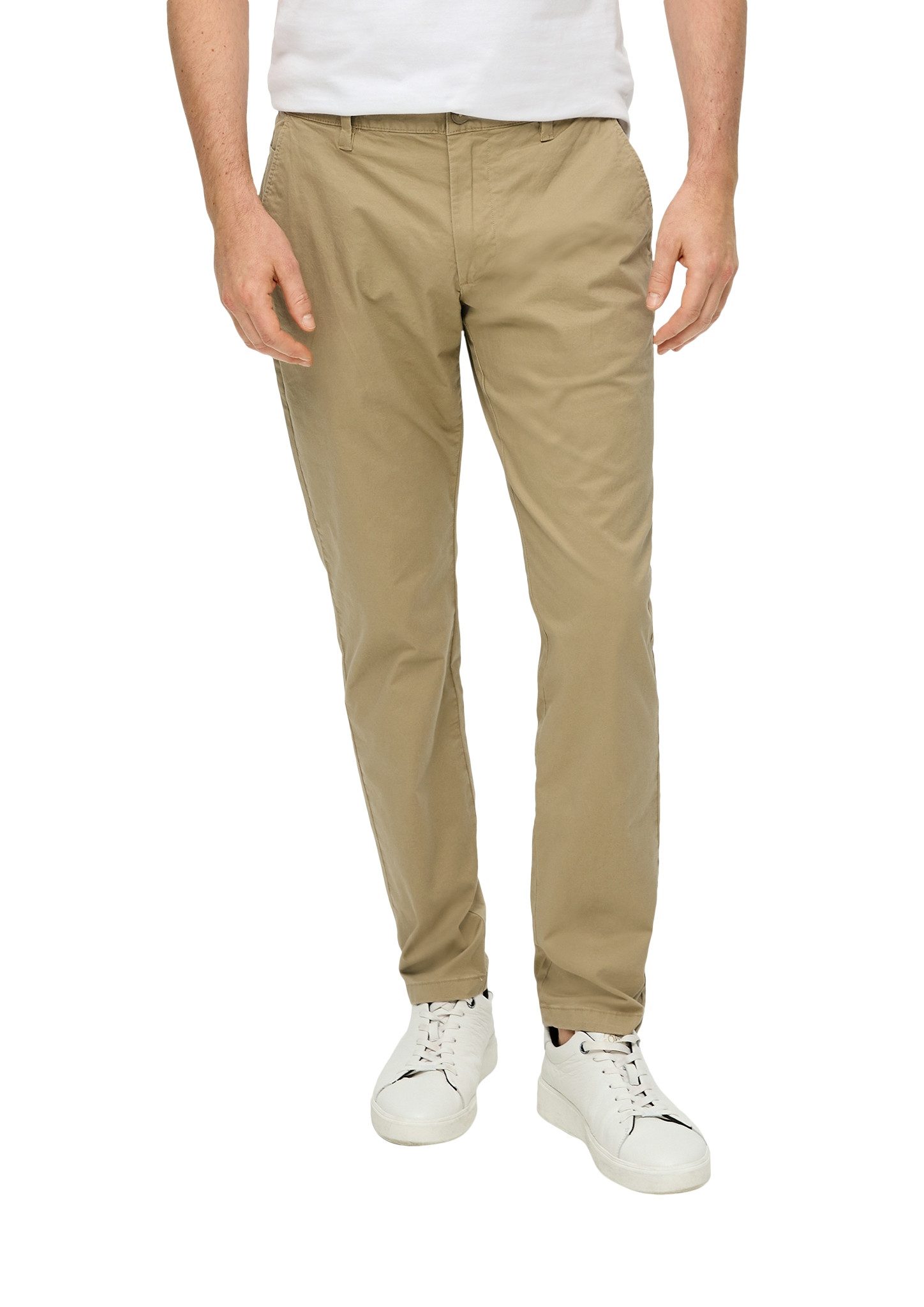 s.Oliver Chino van katoen-twill heren chino's maat 33 beige