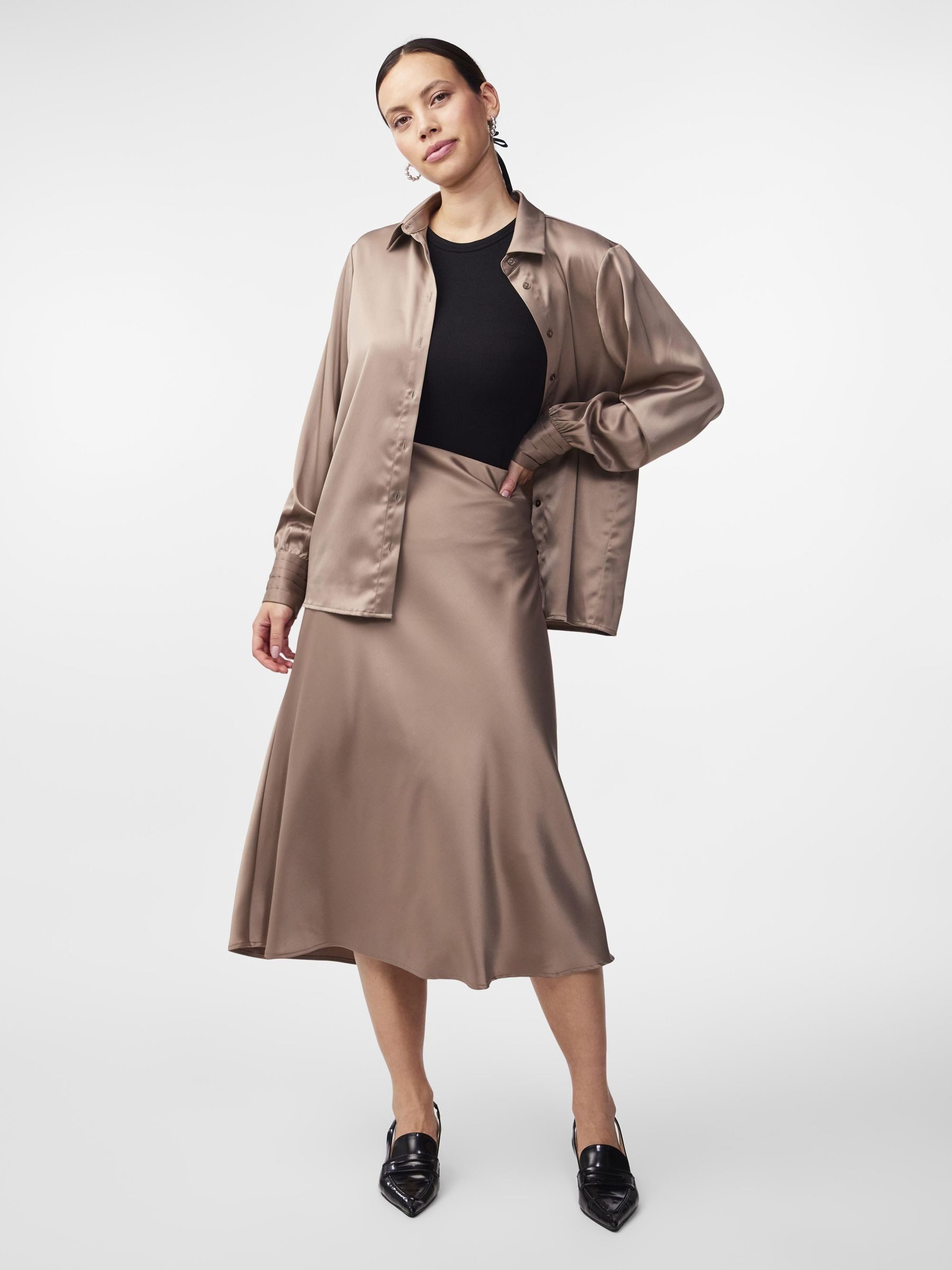 Y.A.S Midirok YASPELLA HW MIDI SKIRT S. NOOS
