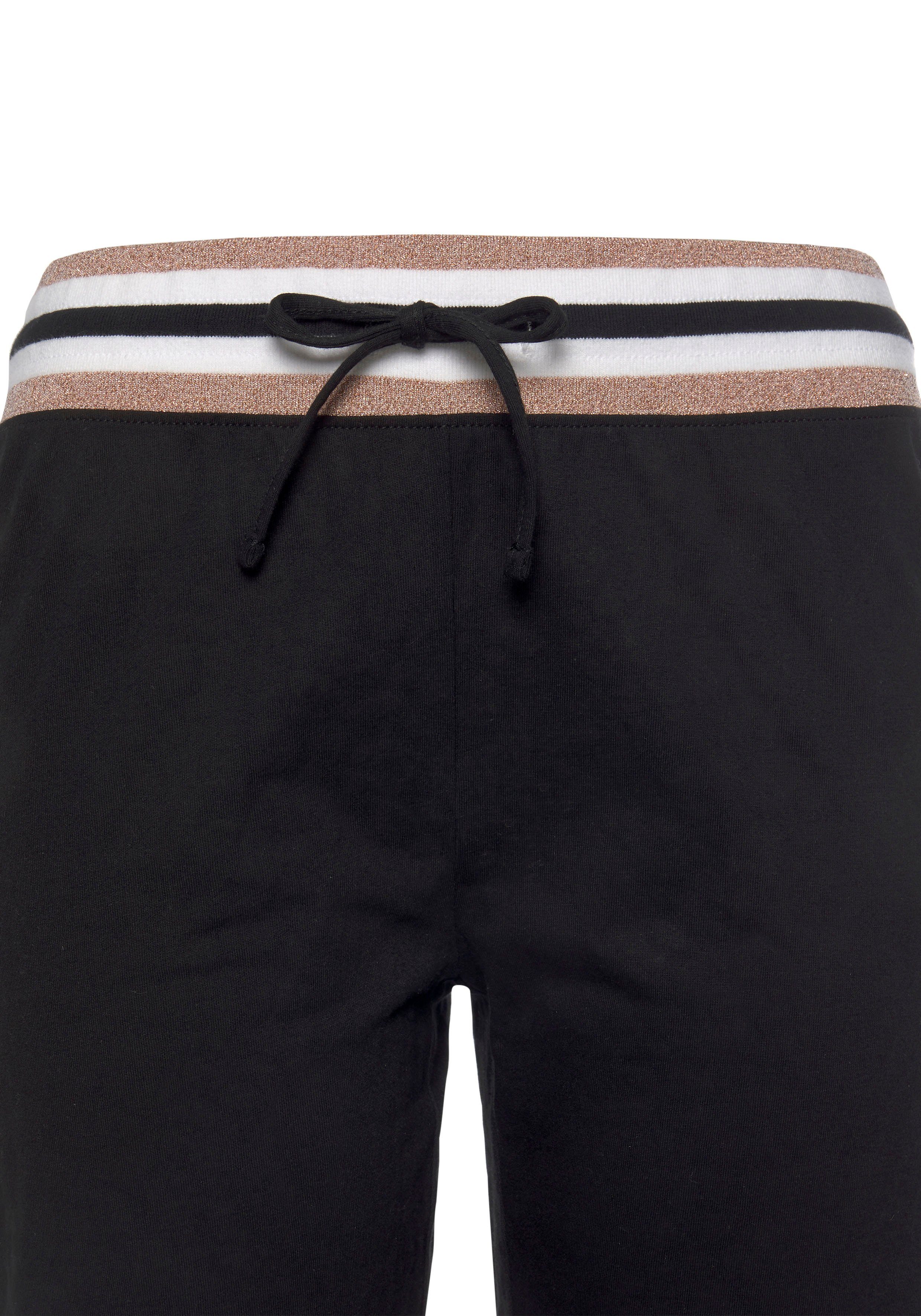 Vivance Dreams Pyjama met contrastkleurige tapedetails (2-delig, 1 stuk)