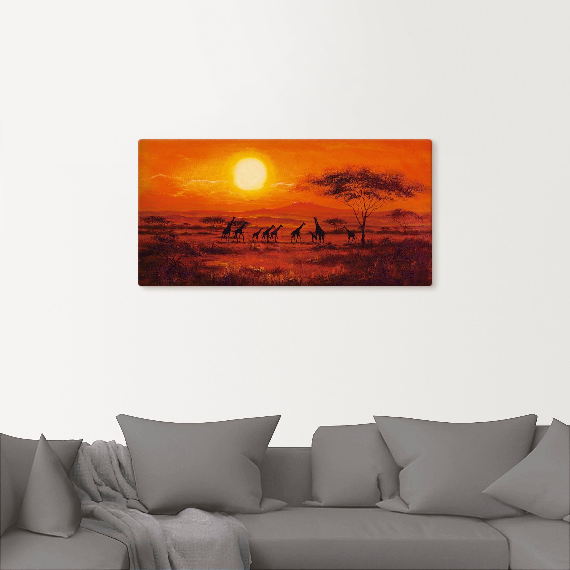 Artland Artprint Giraffenkudde als poster, muursticker in verschillende maten