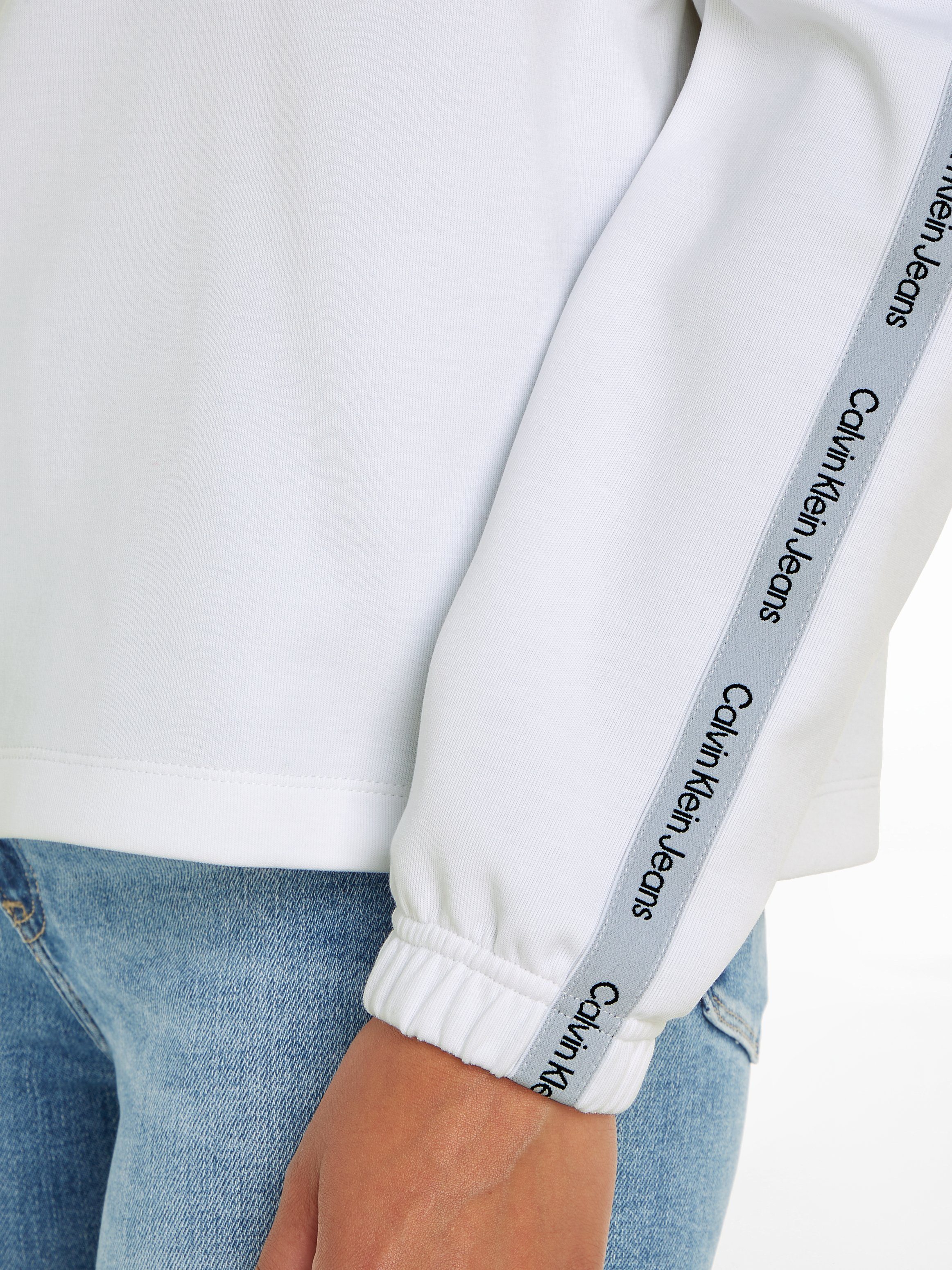 Calvin Klein Hoodie LOGO ELASTIC HOODIE met een logo-opschrift