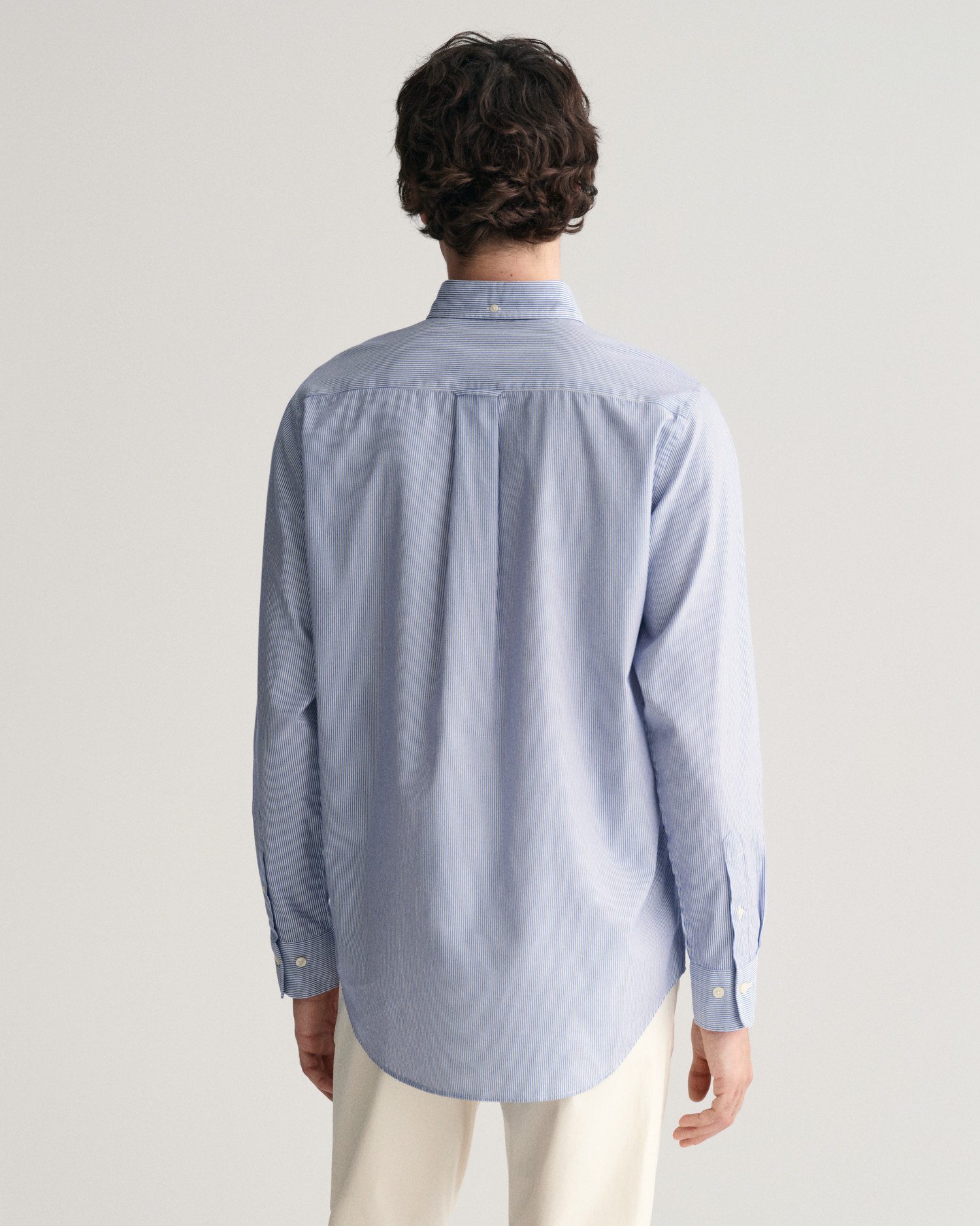 Gant Overhemd met lange mouwen REG POPLIN BANKER SHIRT Banker Stripe popeline, lichte katoen