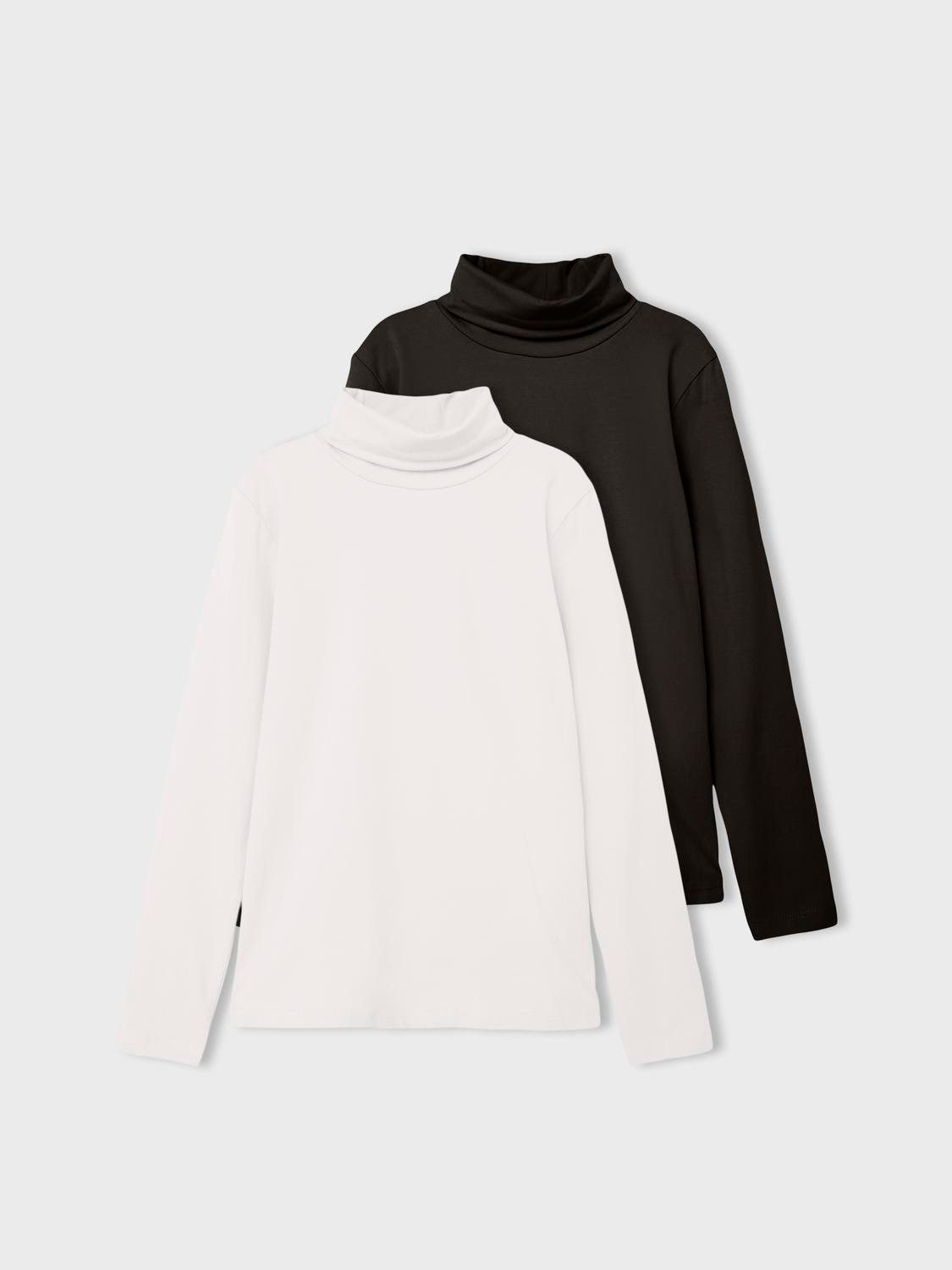 Name It T-shirt NKNVIGGO 2P LS SLIM ROLLNECK O NOOS (set, 2-delig)