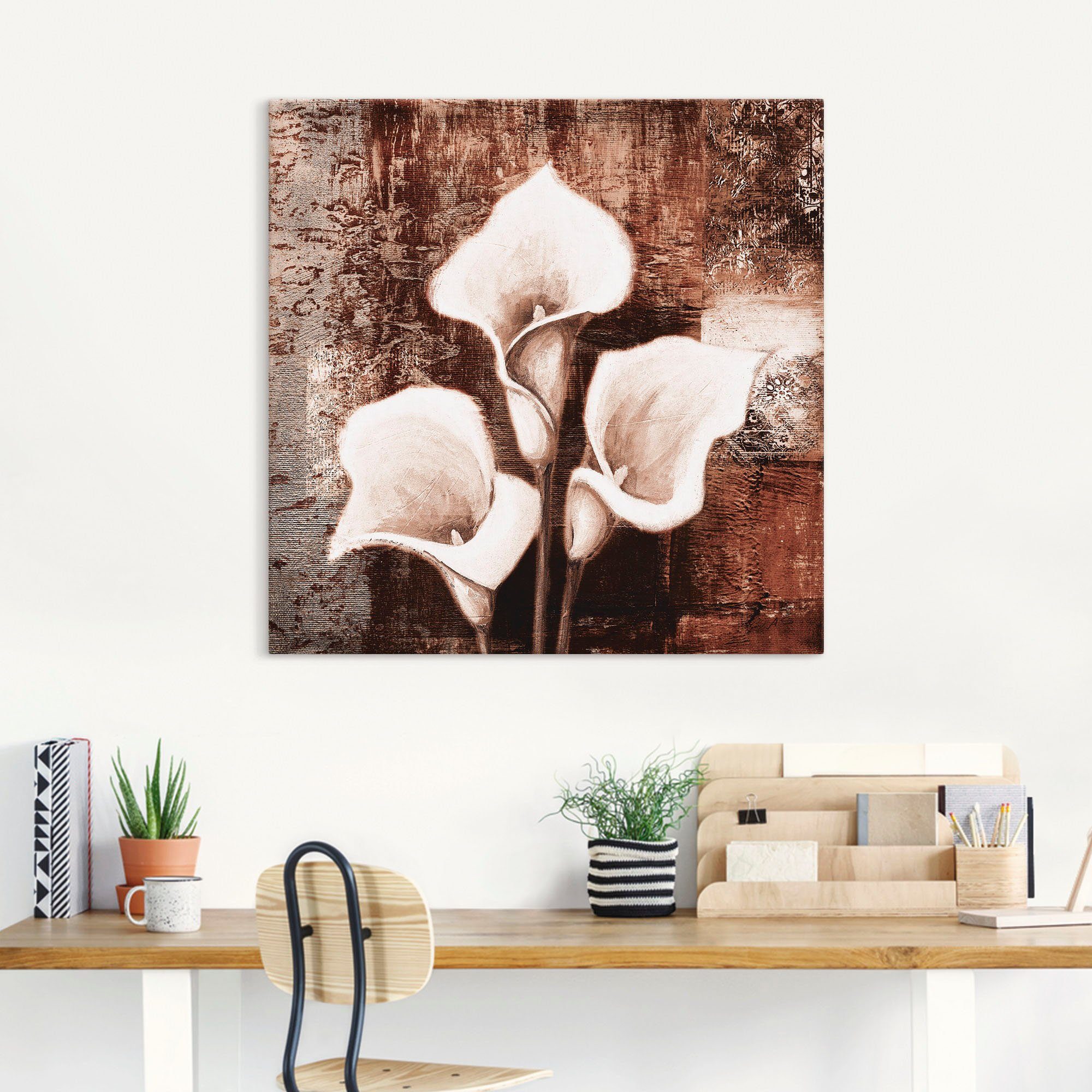 Artland Artprint Antieke Callas - bruin als artprint op linnen, poster in verschillende formaten maten