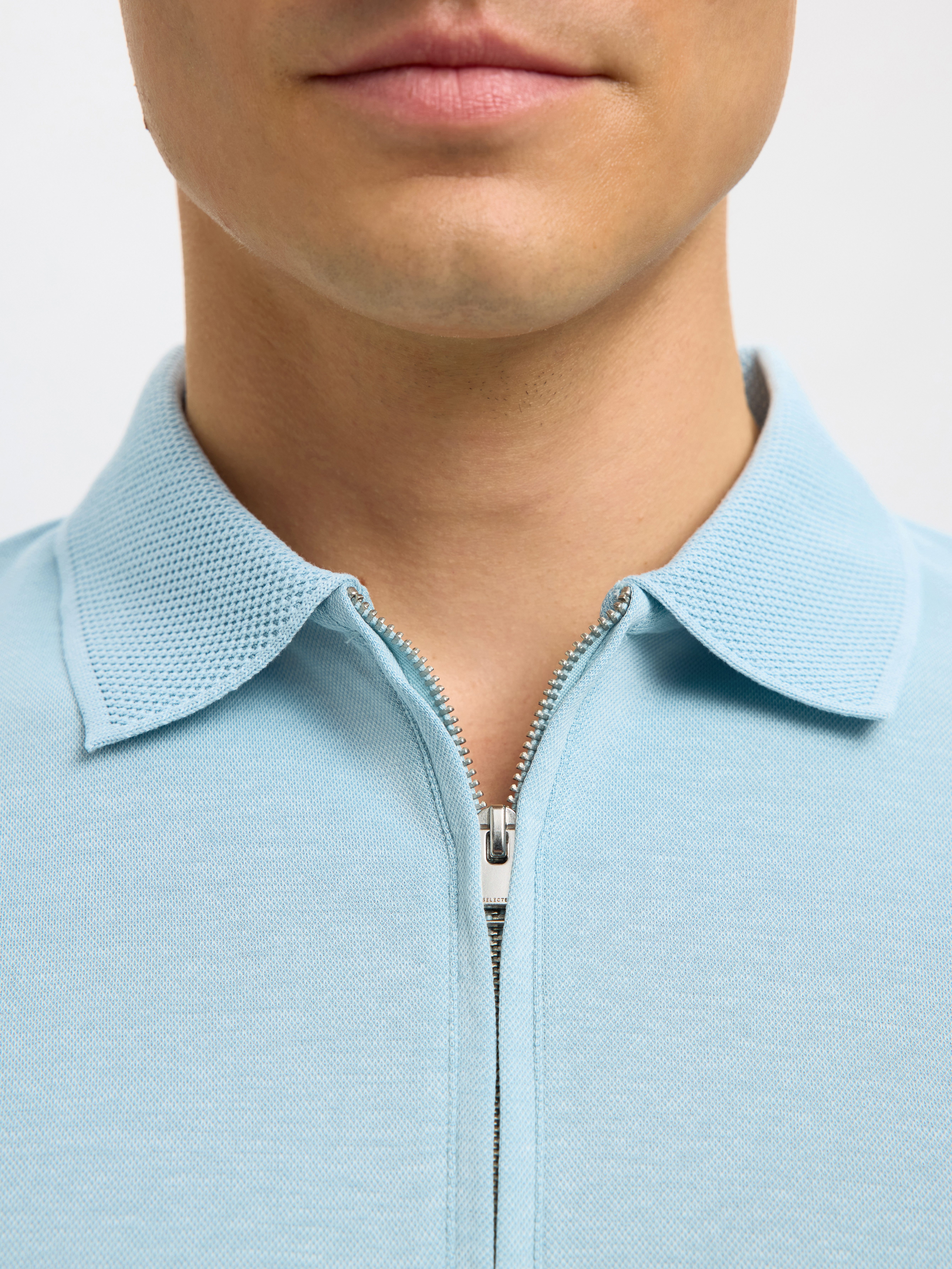 SELECTED HOMME Poloshirt SLHFAVE ZIP SS POLO NOOS