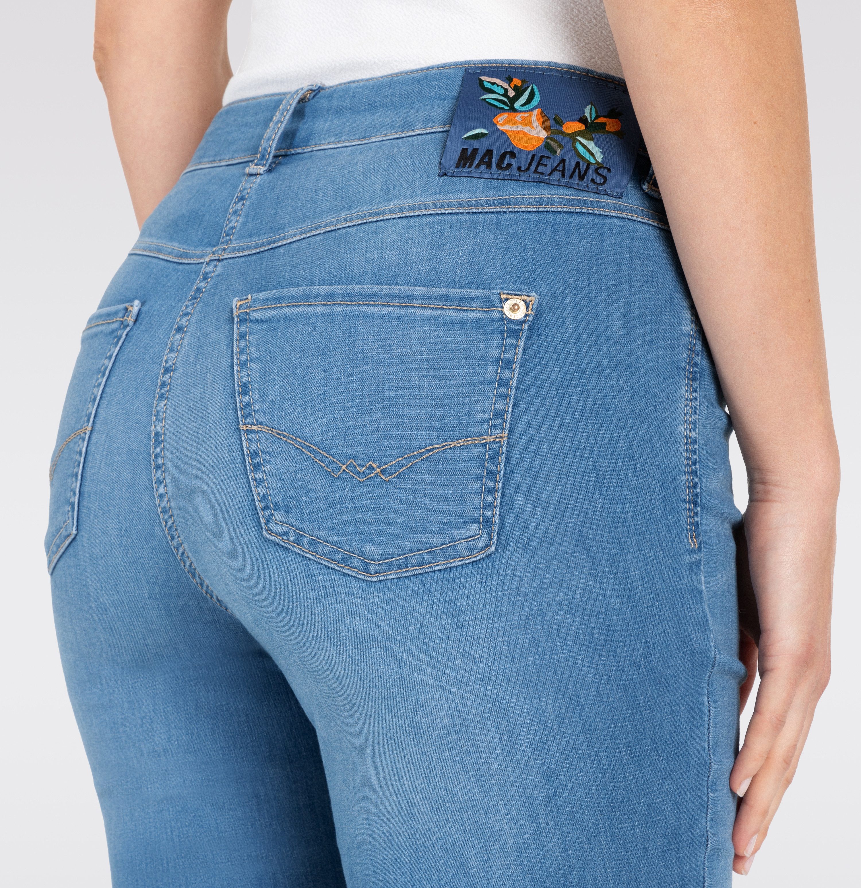 MAC Capri jeans Dream-Sum Comfortabele pasvorm met omrolbare zoom