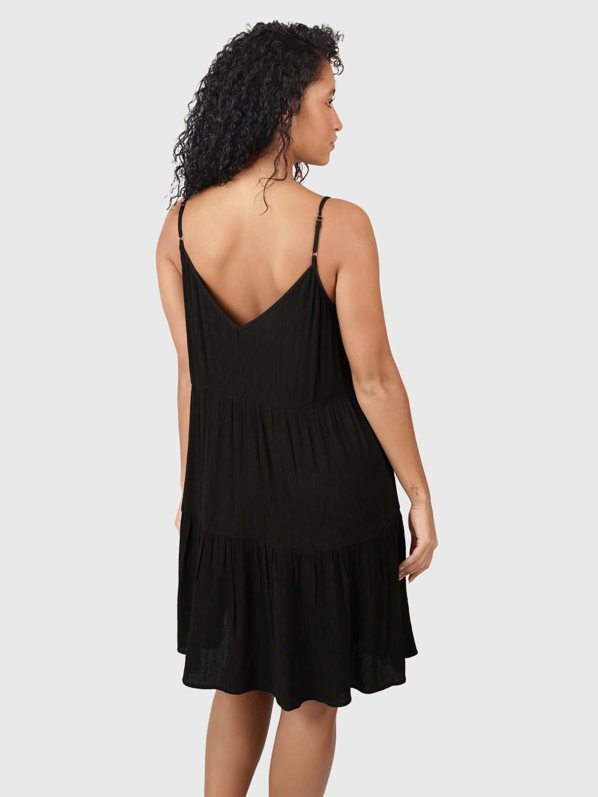 Brunotti Jurk met bandjes met v-hals & knoopdetails