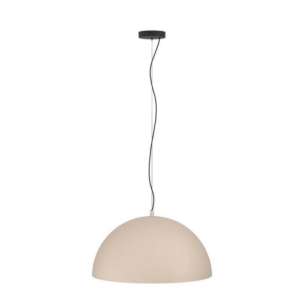 EGLO Hanglamp GAETANO 1 Hanglamp, metaal in zandkleur en zwart, E27, Ø 53,5 cm (1 stuk)