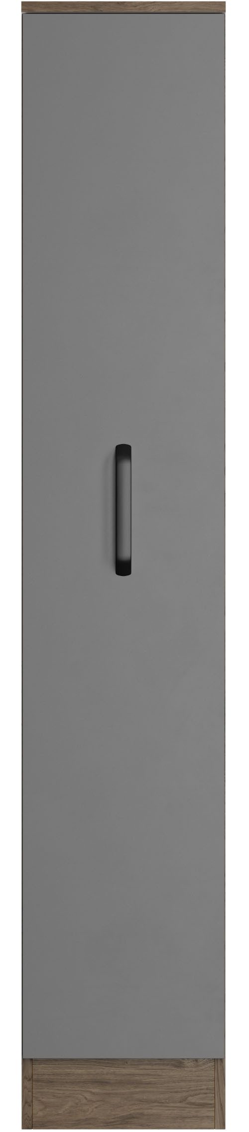 wiho Küchen Apothekerskast Elba, breedte/hoogte: 30/165 cm opbergkasten grijs