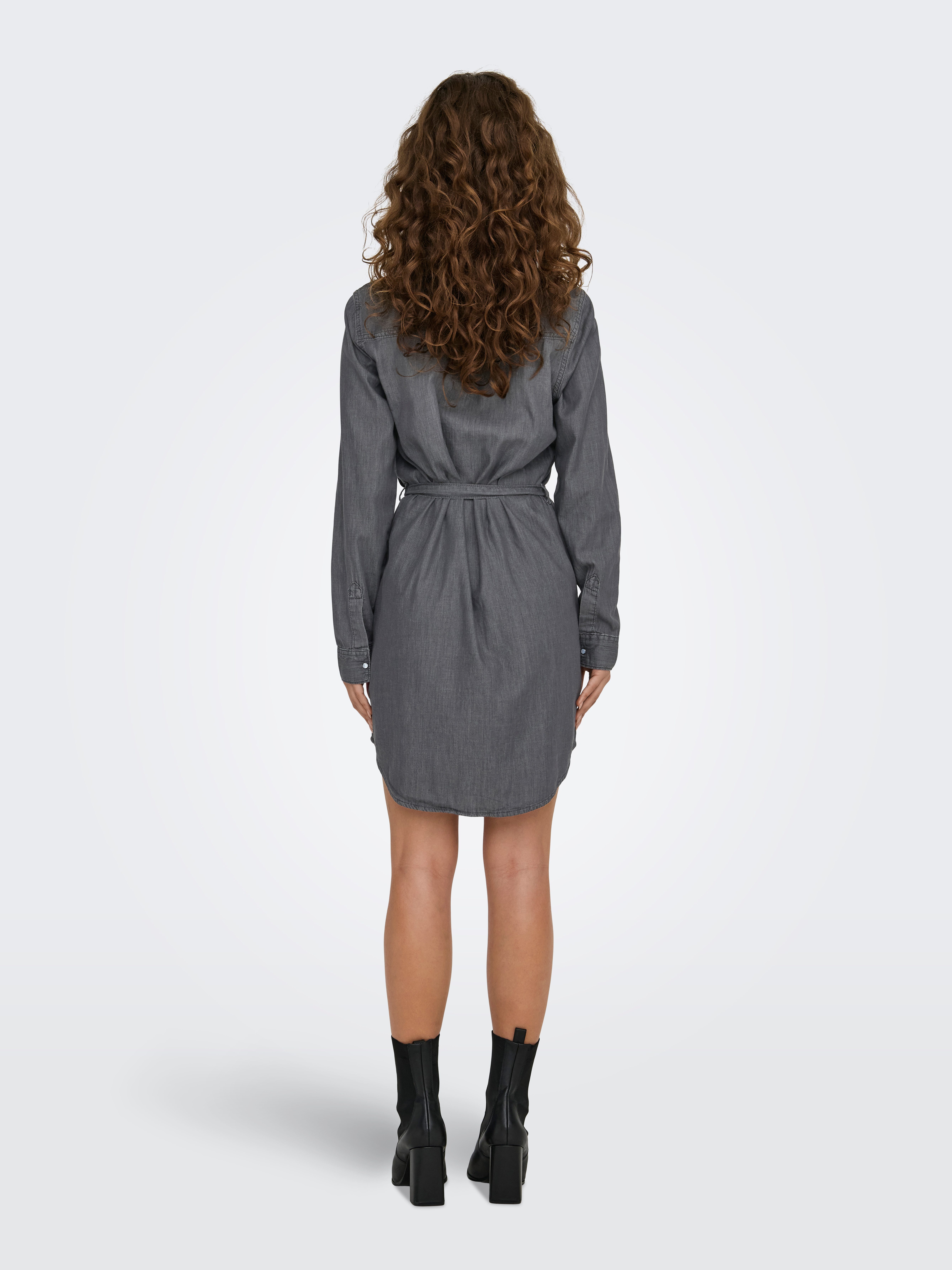 Only Midi-jurk ONLALEXA BELT DNM DRESS AKM