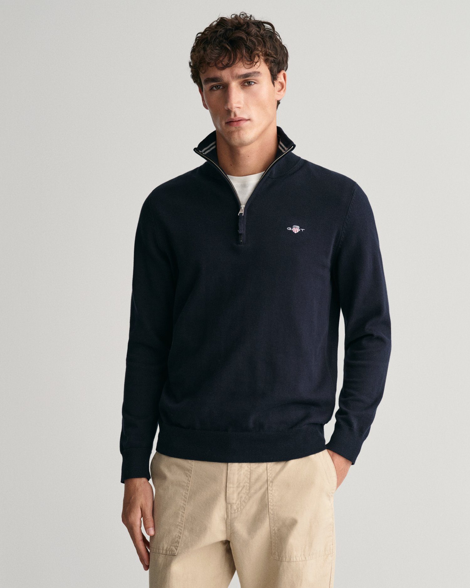 Gant Schipperstrui CLASSIC COTTON HALF ZIP