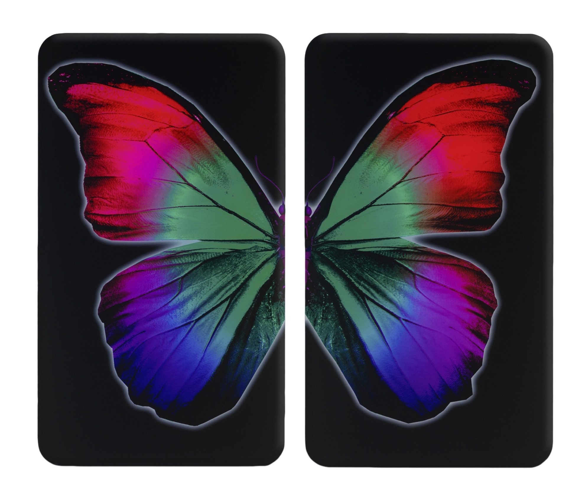 WENKO Kookplaatdeksel Universal Model Butterfly by Night (set, 2-delig)